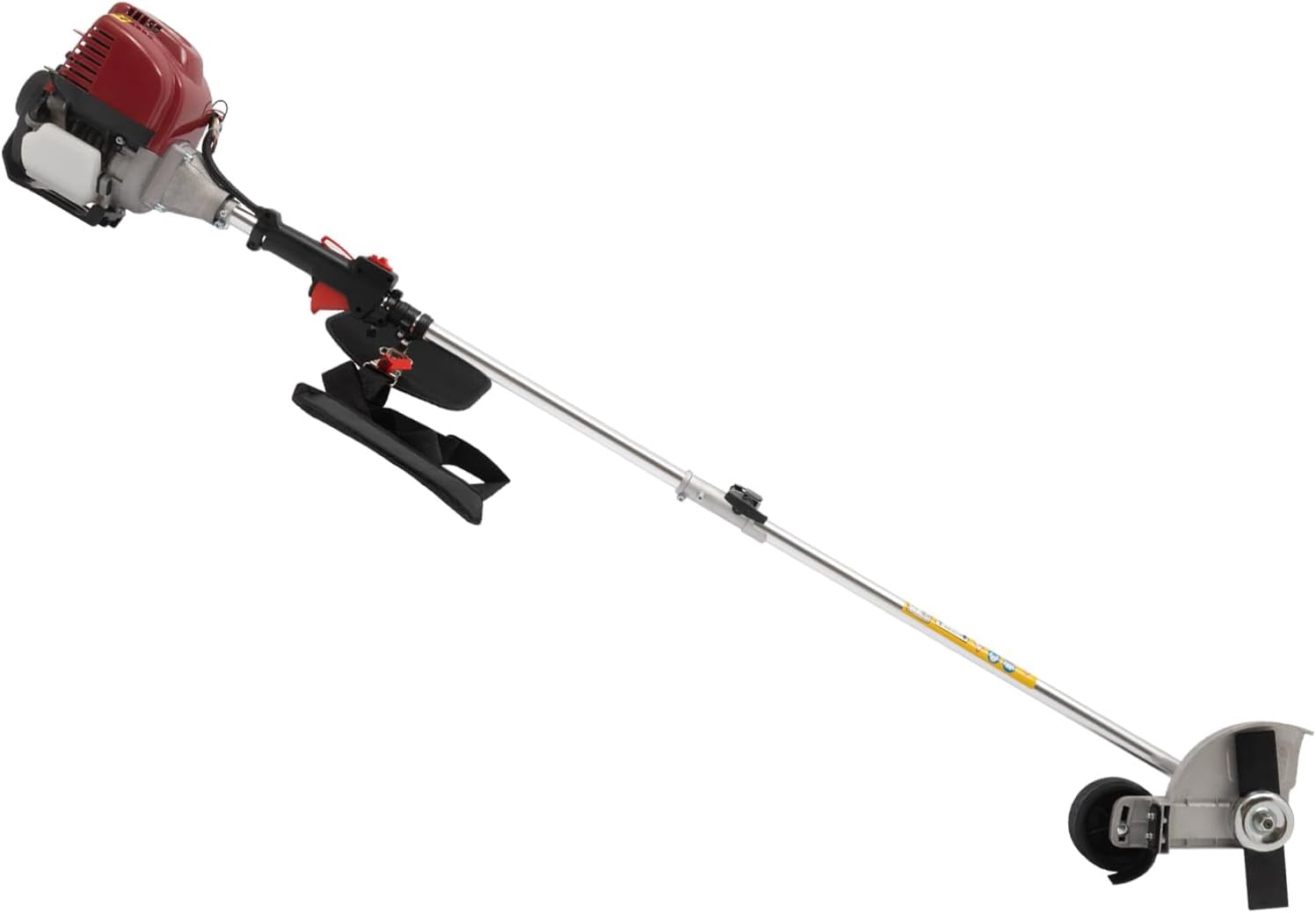 Generic Gas Powered Lawn Edger 35.88CC 4-Stroke String Trimmer with Dual Blade Heads (Red, 35.88CC) 0qjbq