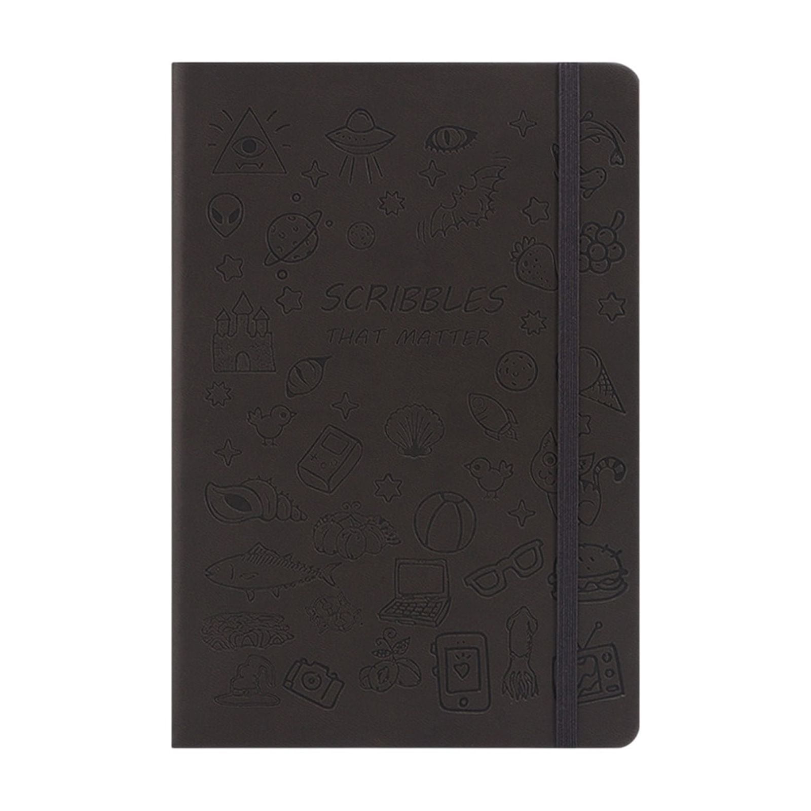 Qholemyo A5 Softcover Notebook, Professional Journal for School and Office (Black, 8.3 in x 5.8 in) mwrnw