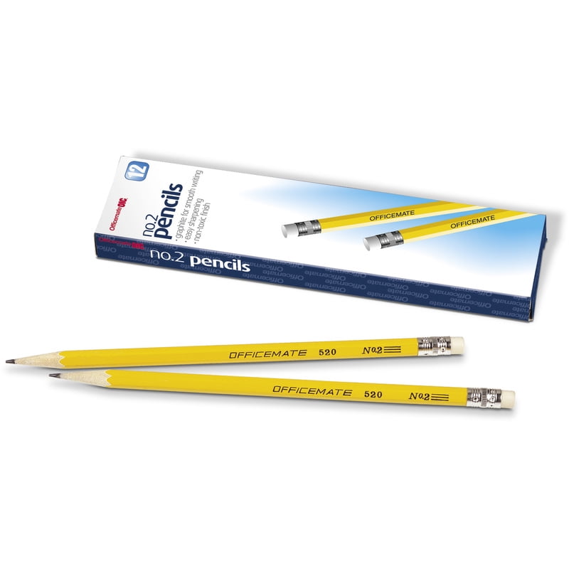 Officemate No. 2 Wood Pencils, Professional Writing and Drawing Supplies (Yellow, 12-Pack) od8l3