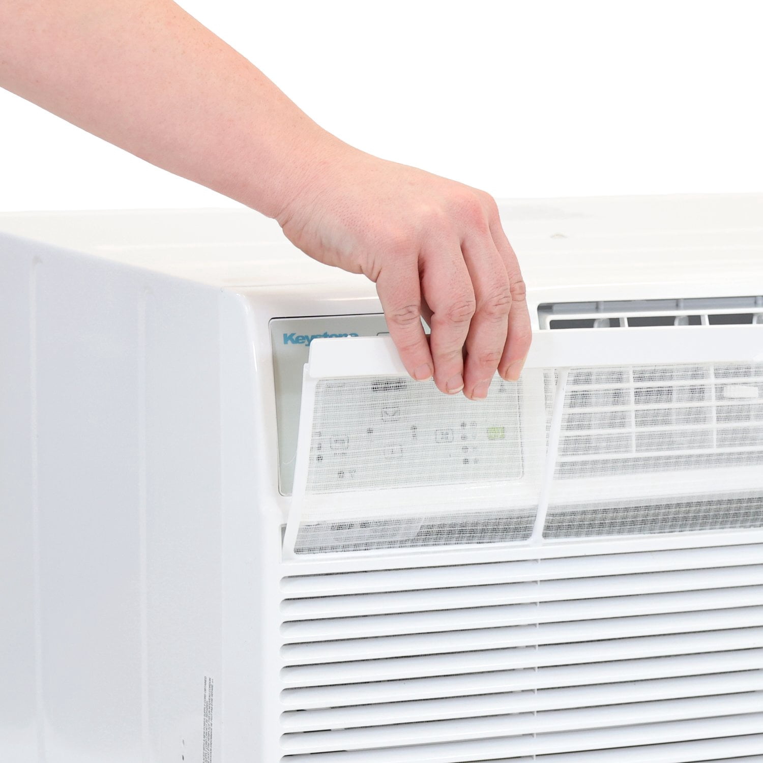 Keystone 12,000 BTU Through-the-Wall Air Conditioner with Remote Control (White, 550 sq. ft.) vuydk