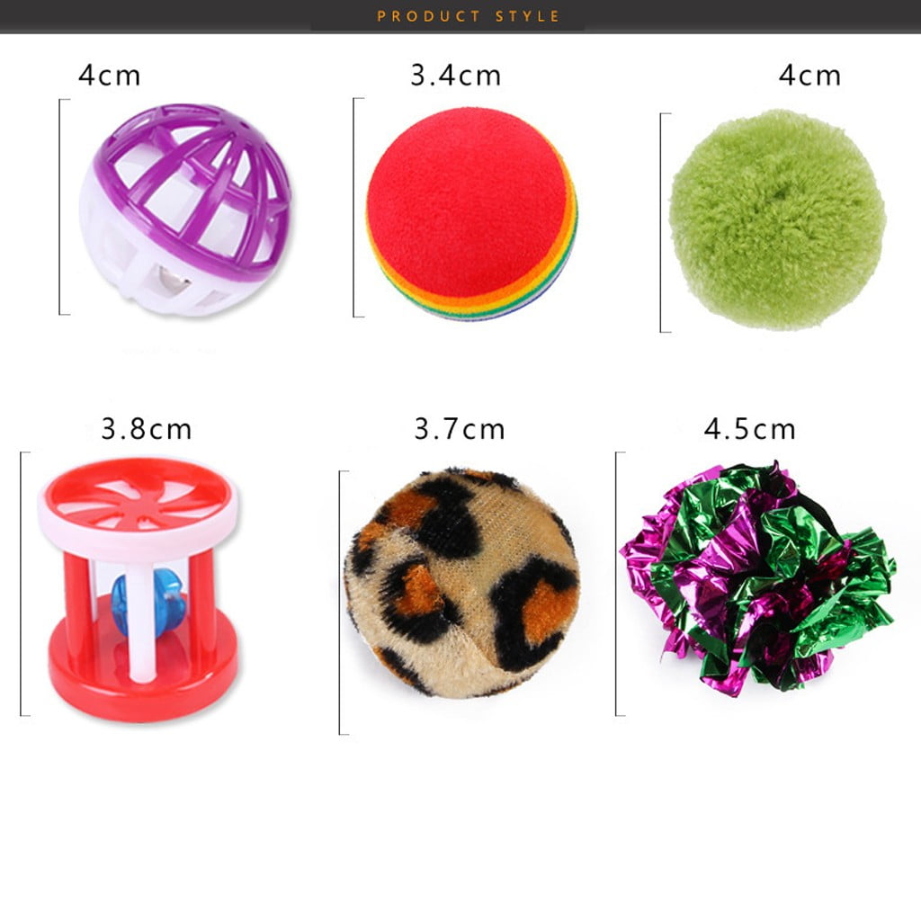 Darzheoy Interactive Cat Toy Assortment Set, Feather Teaser, Mice, and Bell Balls (20 Pieces) srwnq