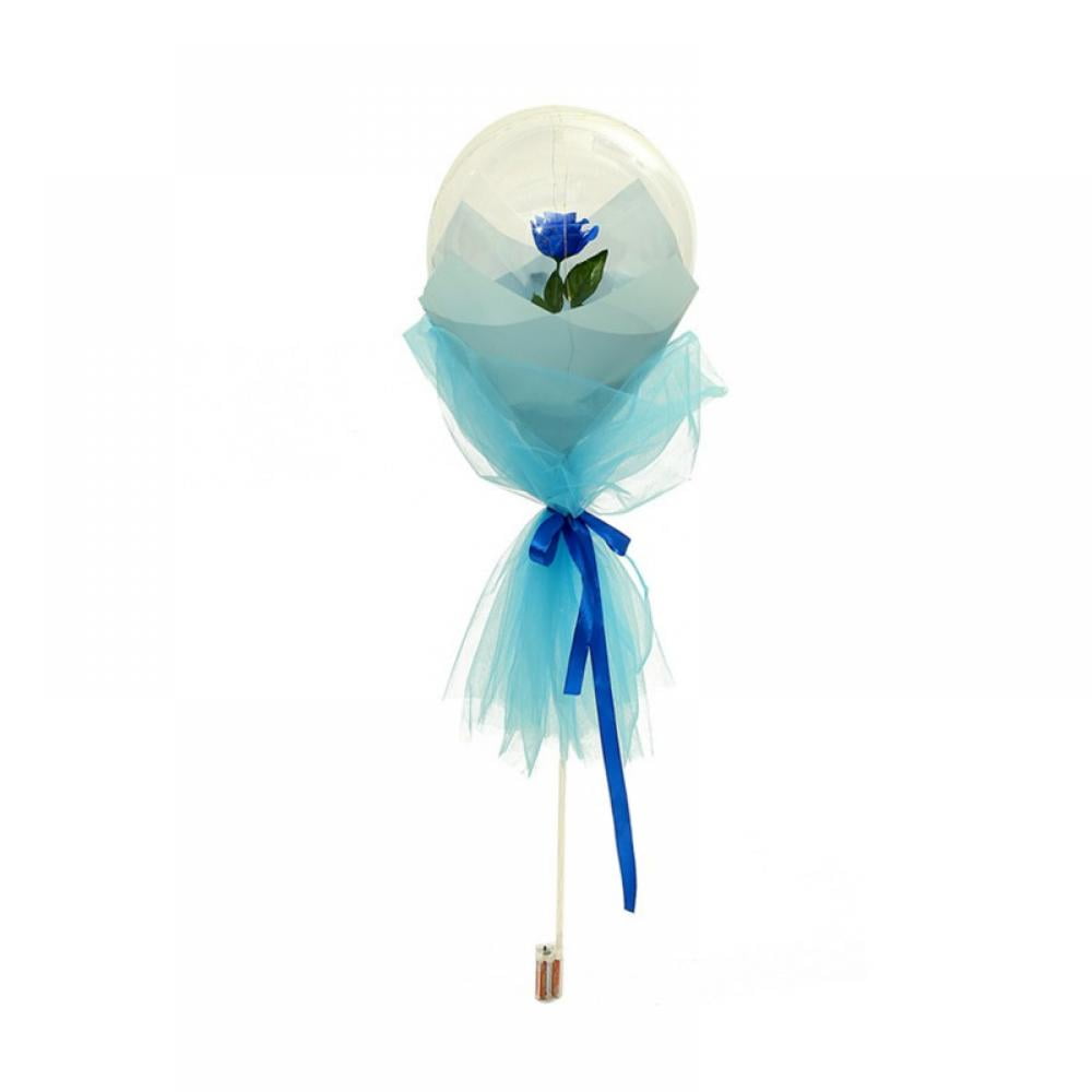 Orchip Luminous Rose Balloon Bouquet with LED Lights (Clear, 1 Pack) fglg5