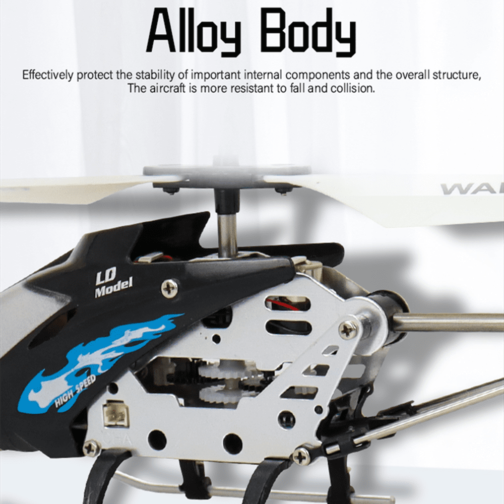 Tyethy Remote Control Helicopter RC Aircraft with LED Lights and Altitude Hold (Black, 8 in) 5yzpq