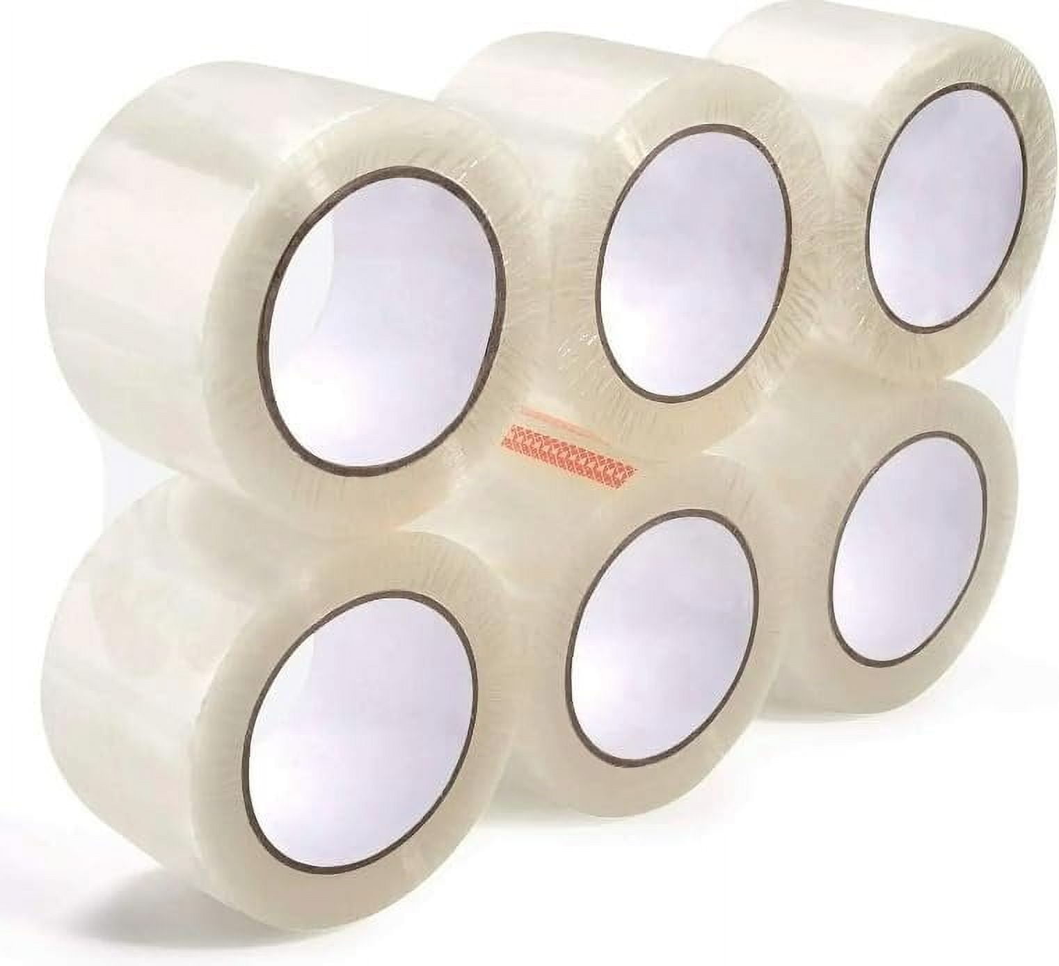 Supplyhut Shipping Packaging Sealing Tape (Clear, 6 Rolls, 2 in x 55 yd) oypmi