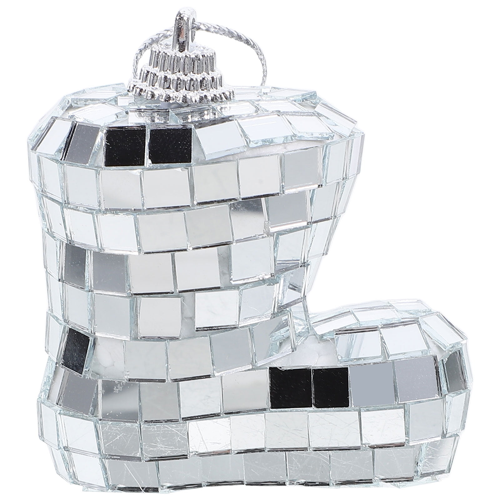 Masteelf Mirror Disco Ball Hanging Pendant Decor for Party and Home (Silver, 6 in) khxts