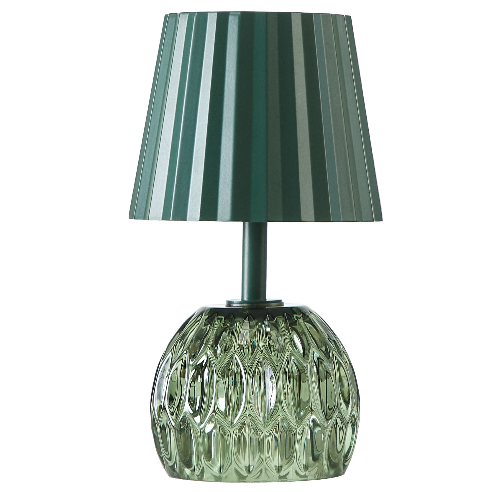 Beautiful by Drew Barrymore Portable Rechargeable Table Lamp (Thyme Green, 7.9 in) qjelc