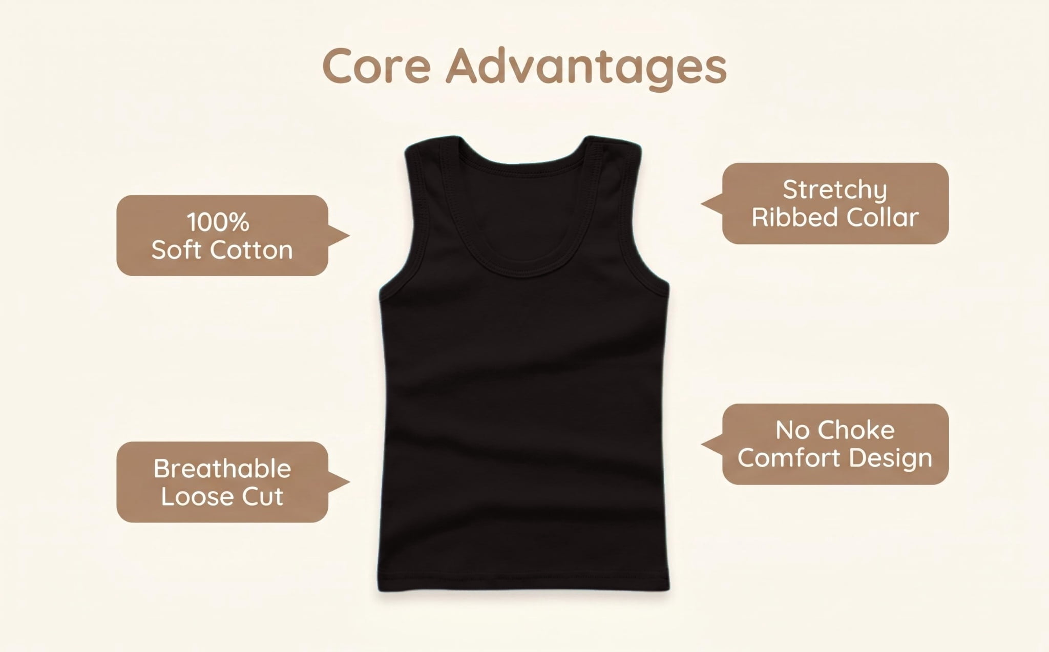 TEAJOPSUU Kids Ribbed Tank Tops Unisex Sleeveless Workout Shirts (Black, 2-Pack) 0h3pn