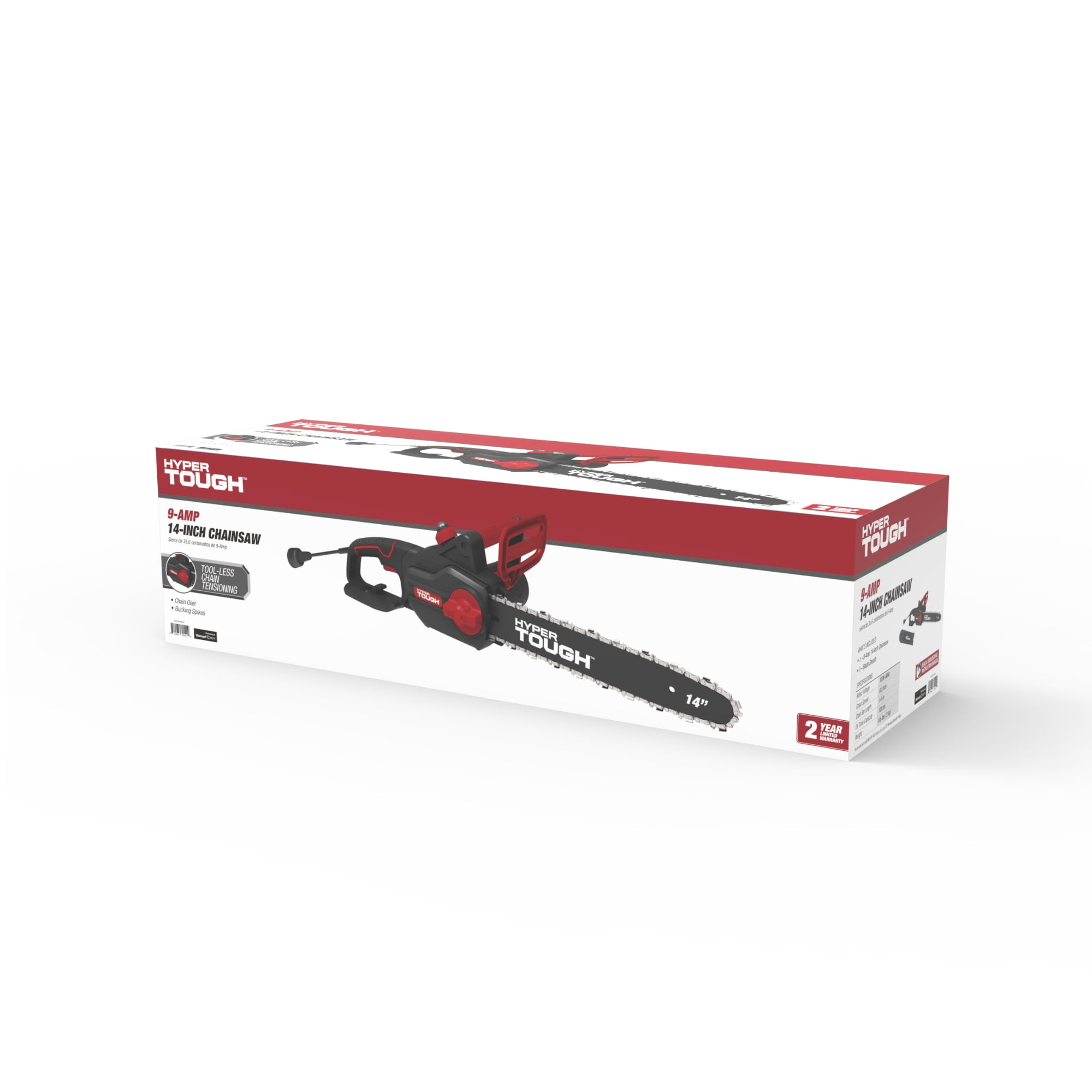Hyper Tough 14 in 9-Amp Electric Corded Chainsaw (14 in) 4m4e5