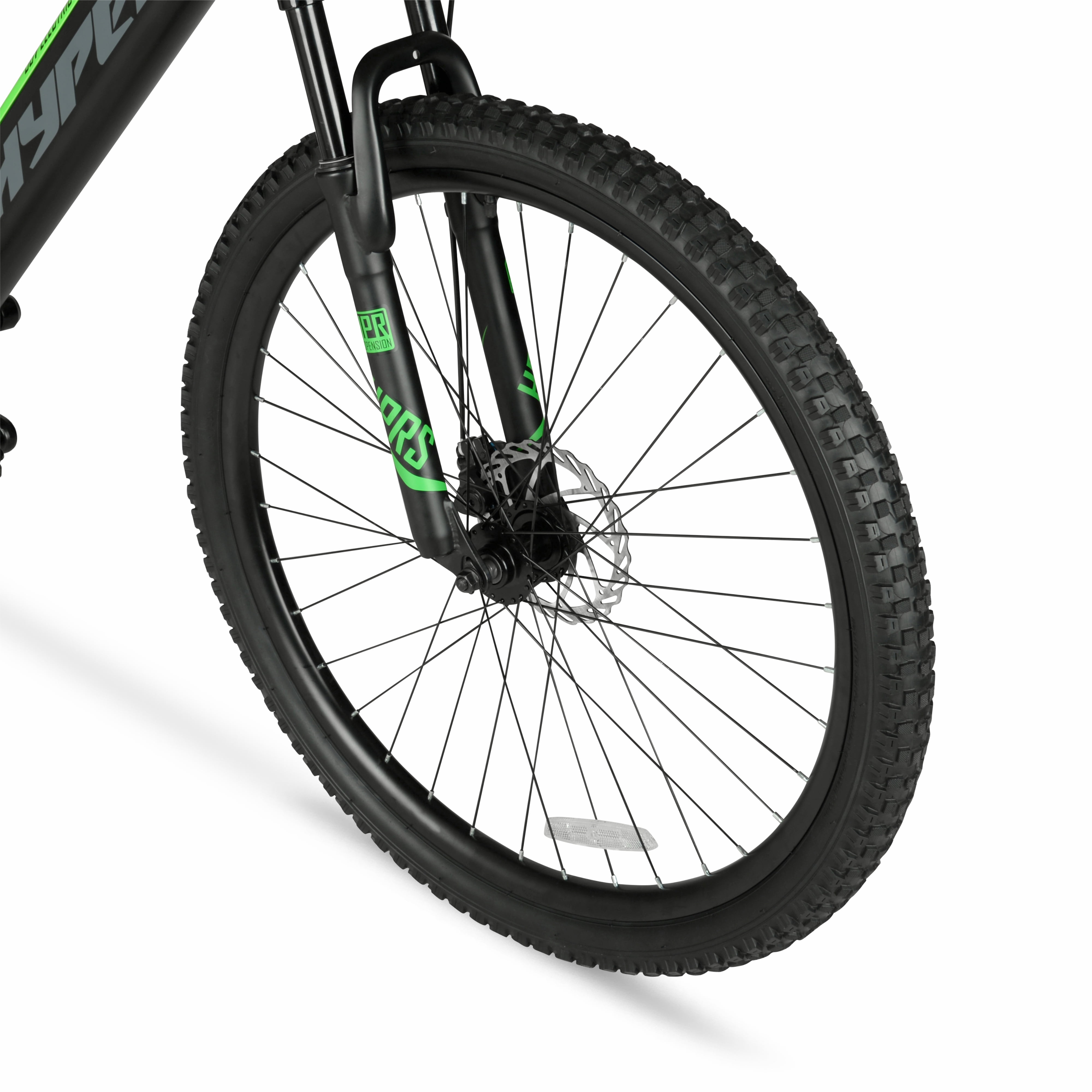 Hyper Bicycles 29 in Electric Mountain Bike, 350W Motor, 6-Speed Trail E-Bike (Black, 29 in) 5tser