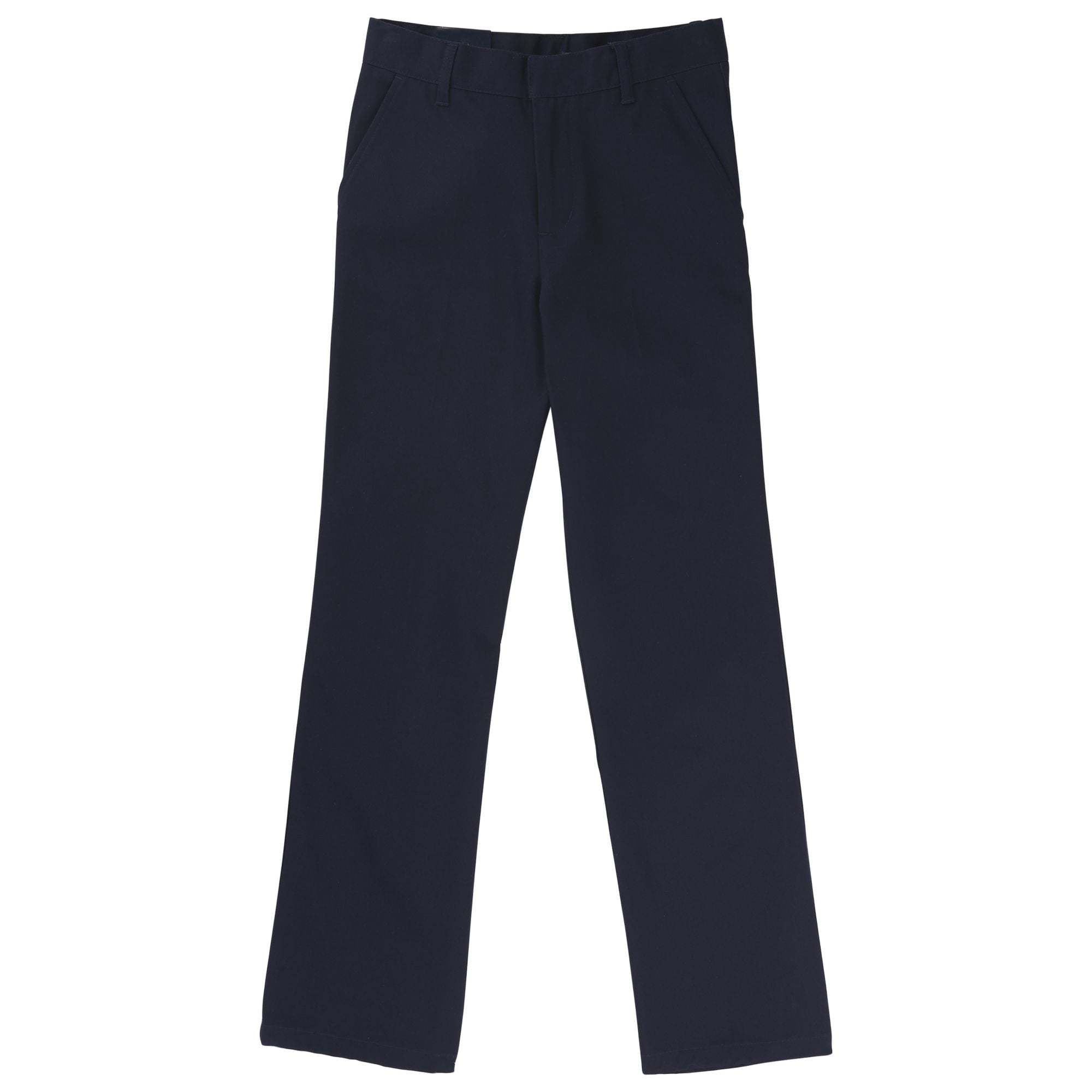 French Toast Boys School Uniform Adjustable Waist Relaxed Fit Pants (Navy Blue, Size 4-20) 71jw3