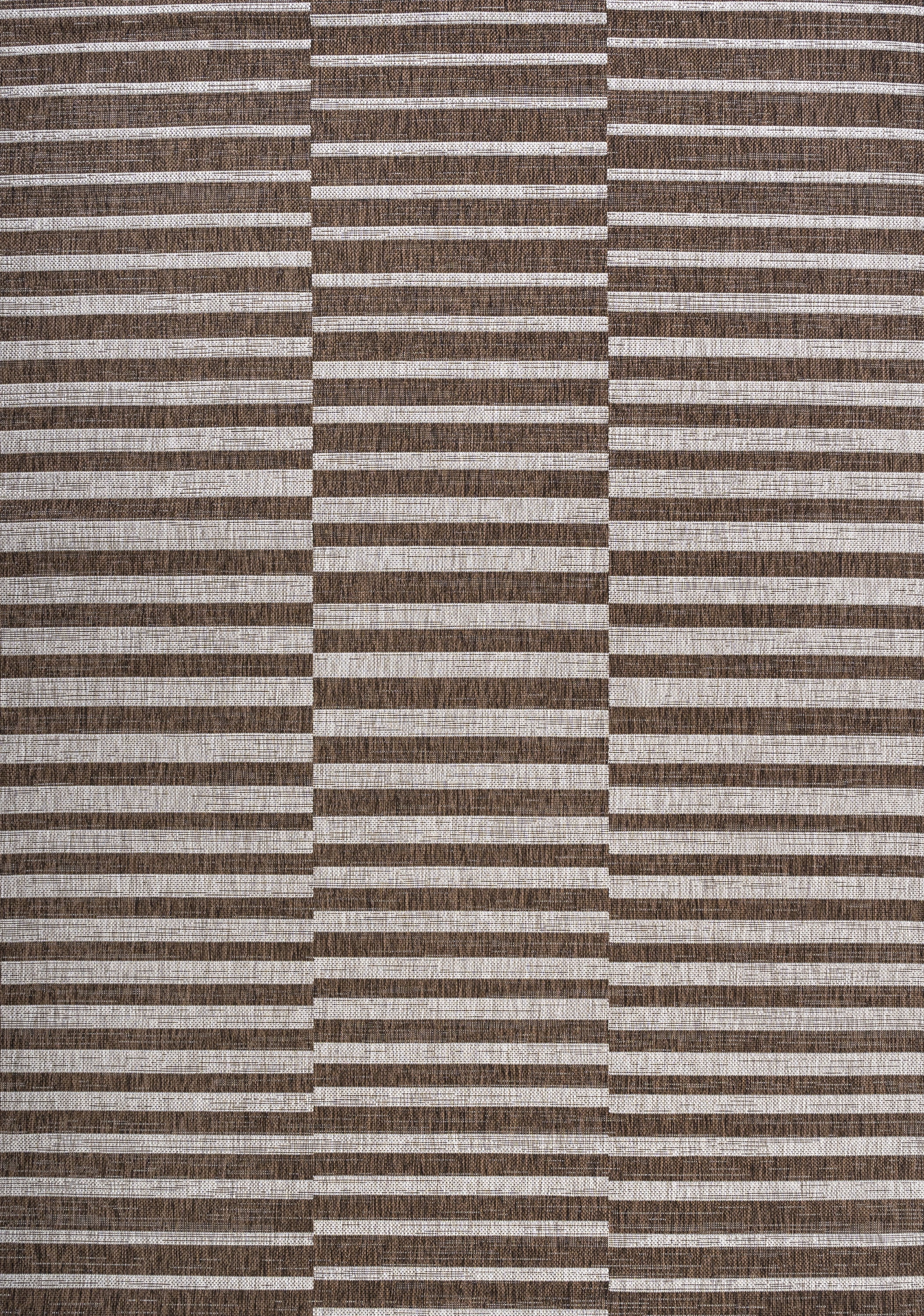 JONATHAN Y Santa Monica Area Rug, Mid-Century Modern Tribal Stripe Pattern (Brown/Beige, 3 ft x 5 ft) y1bg2