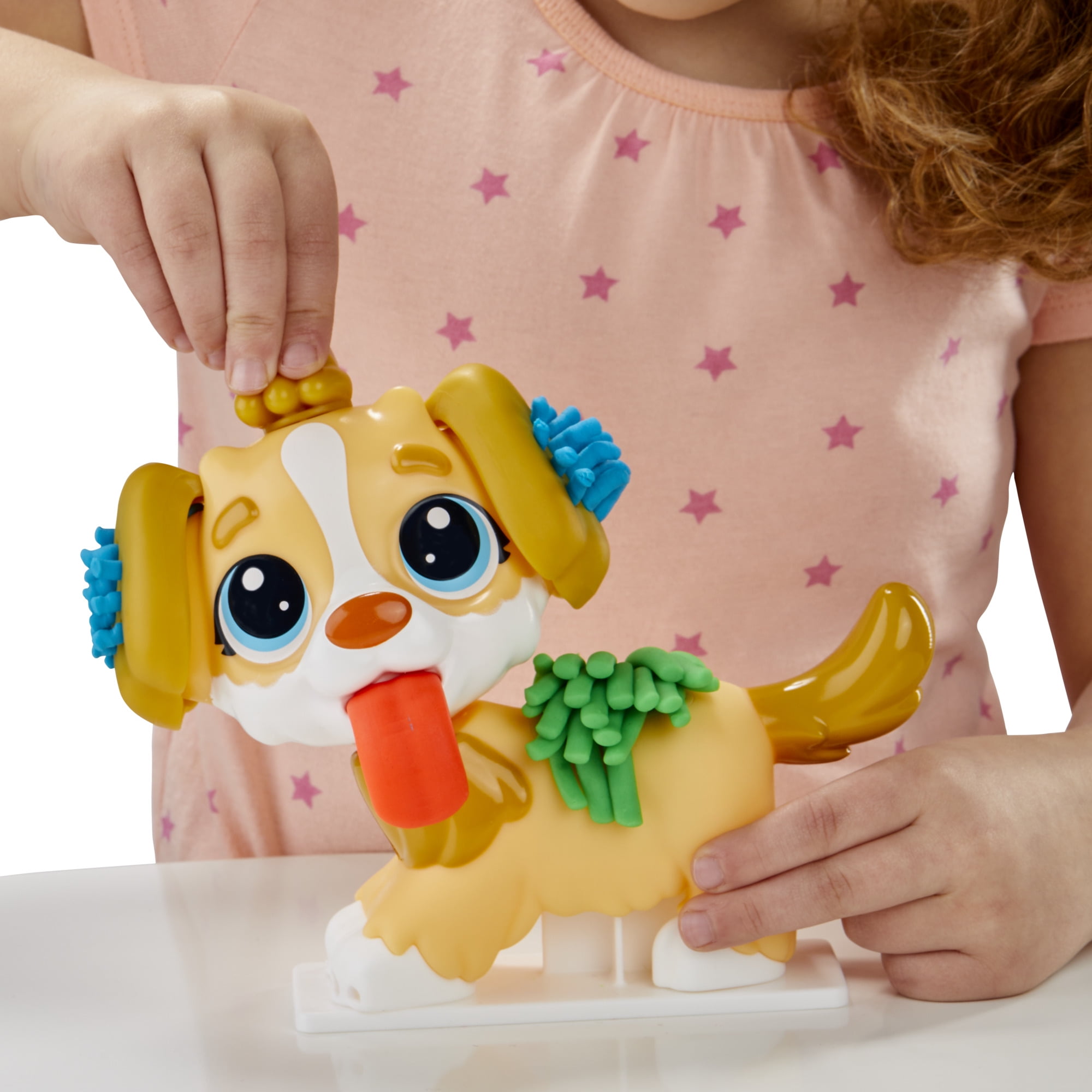 Play-Doh Care 'N Carry Vet Playset with Toy Dog and 10 Modeling Tools (5 Colors, 2 oz) 607k4