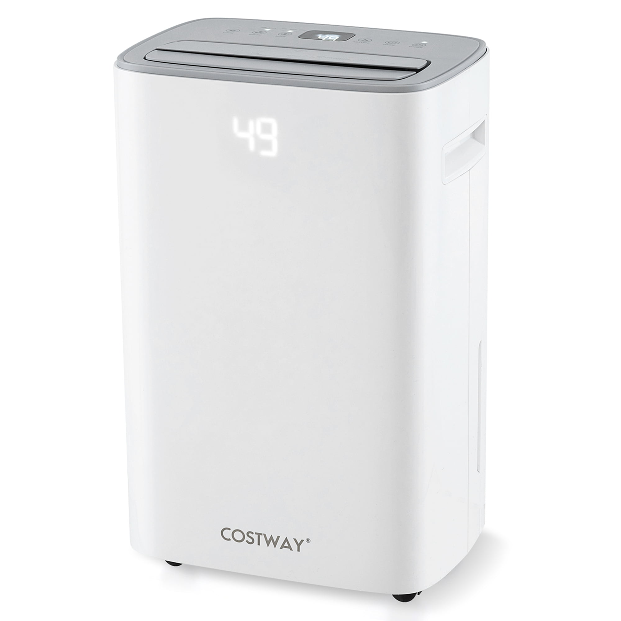 Costway Portable Dehumidifier for Basement and Home, High-Efficiency Moisture Removal (White, 15.5 Pint DOE) c37jq