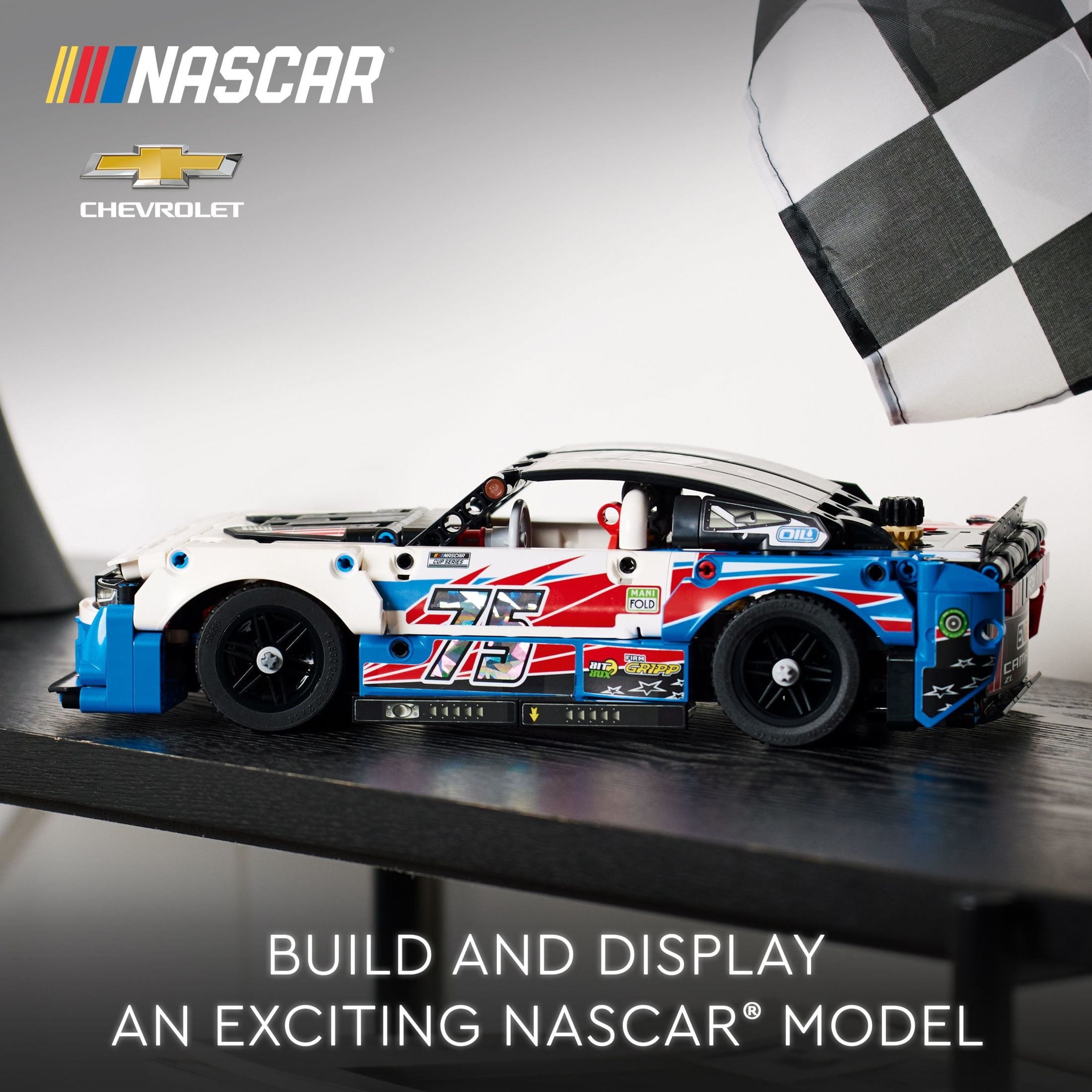 LEGO Technic NASCAR Next Gen Chevrolet Camaro ZL1 Racing Car Building Set (672 Pieces, 11 in. Long) nhbw1