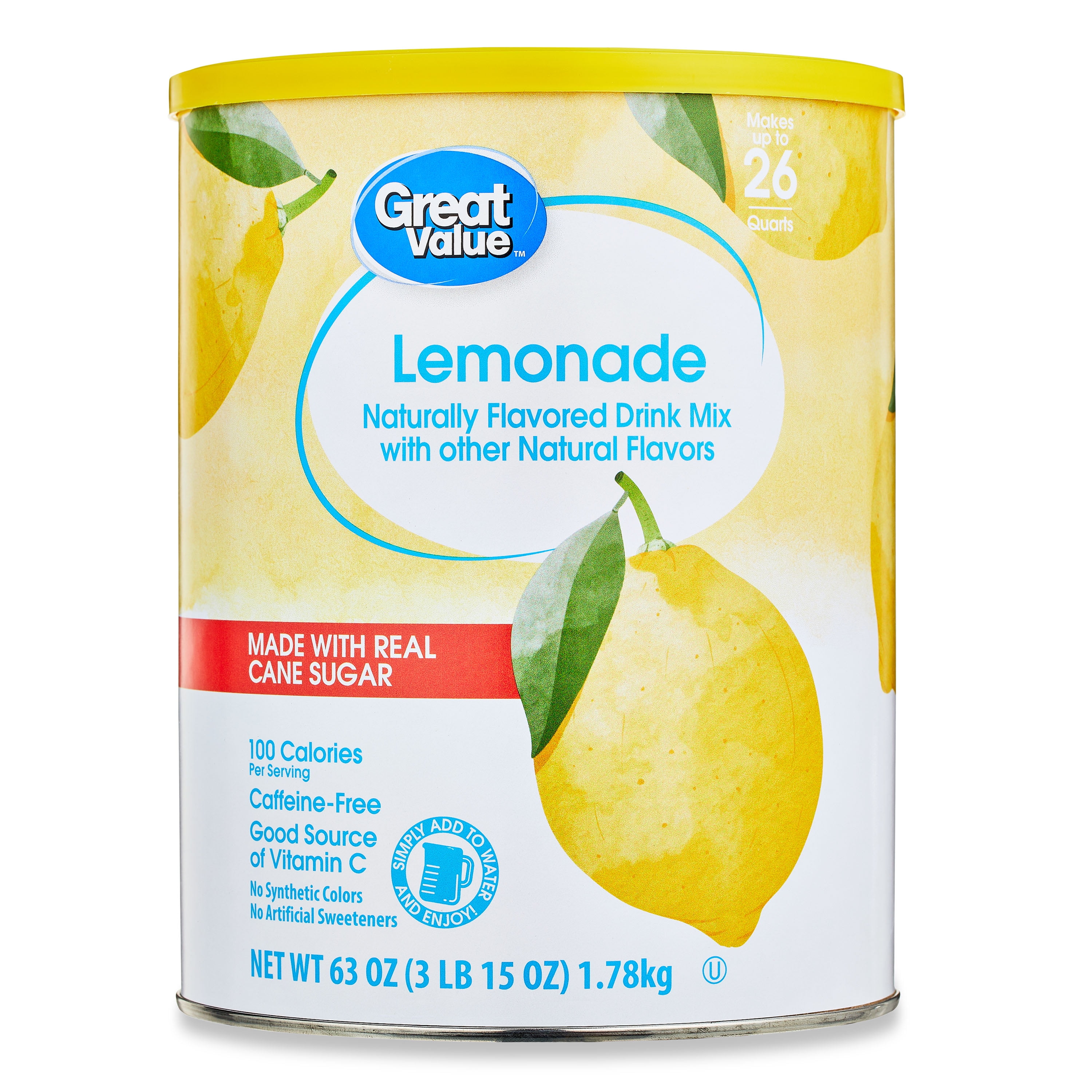 Great Value Lemonade Drink Mix Powder (26 Quart) bty47