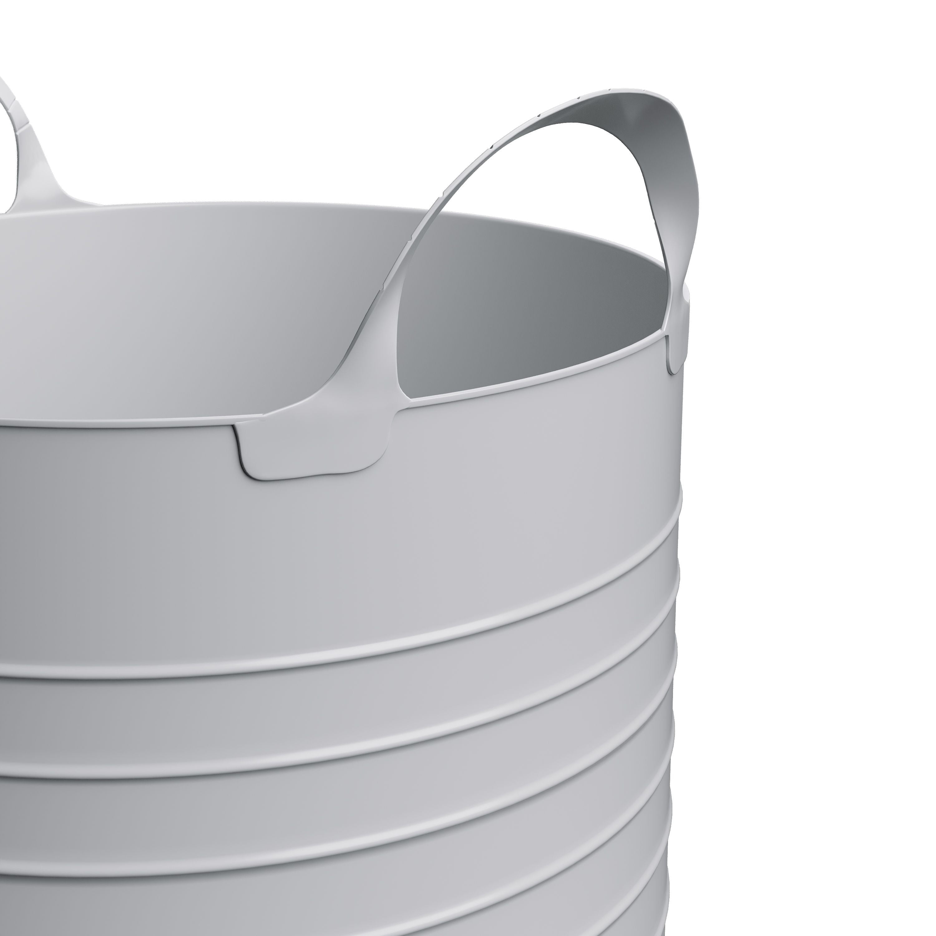 Mainstays Kids Large Flexible Storage Basket (Gray, 10 Gallon) qjbim