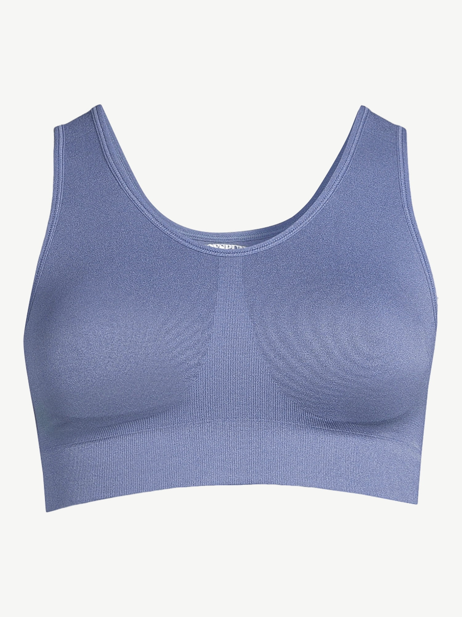 Joyspun Women's Pullover Comfort Bralette (Blue, S) 3prwt