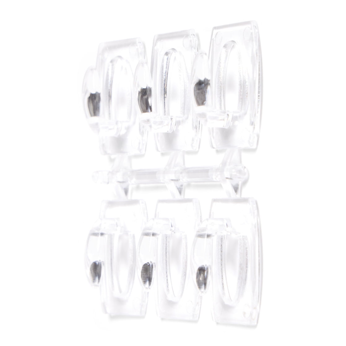 Hyper Tough Mini Removable Self-Adhesive Hooks, Damage-Free Wall Mount for Home Organization (Clear, 18 Pack, 0.5 lb Capacity) wko4u