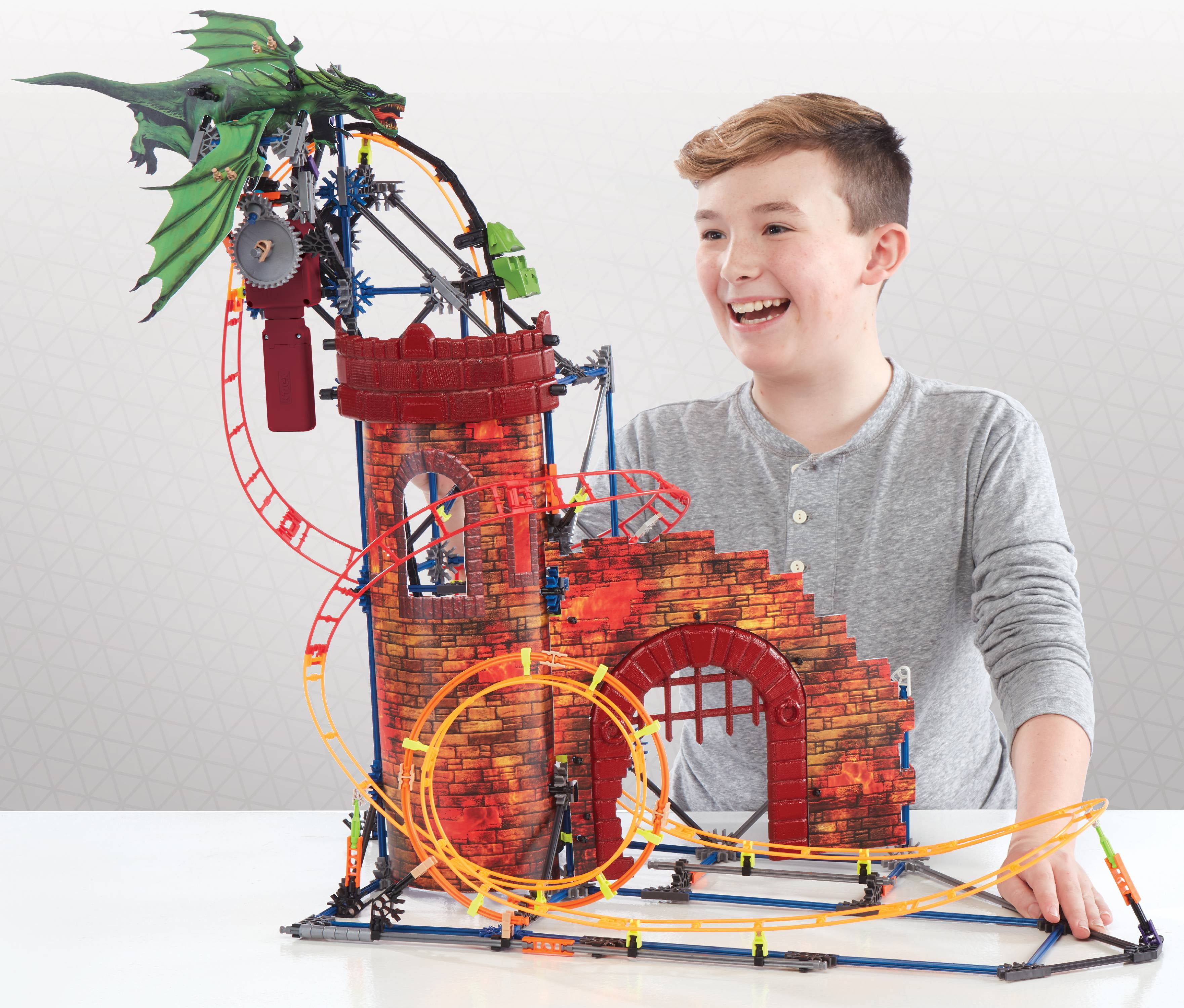 K'NEX Dragon's Revenge Roller Coaster Construction Set (578 Pieces) g8n1v