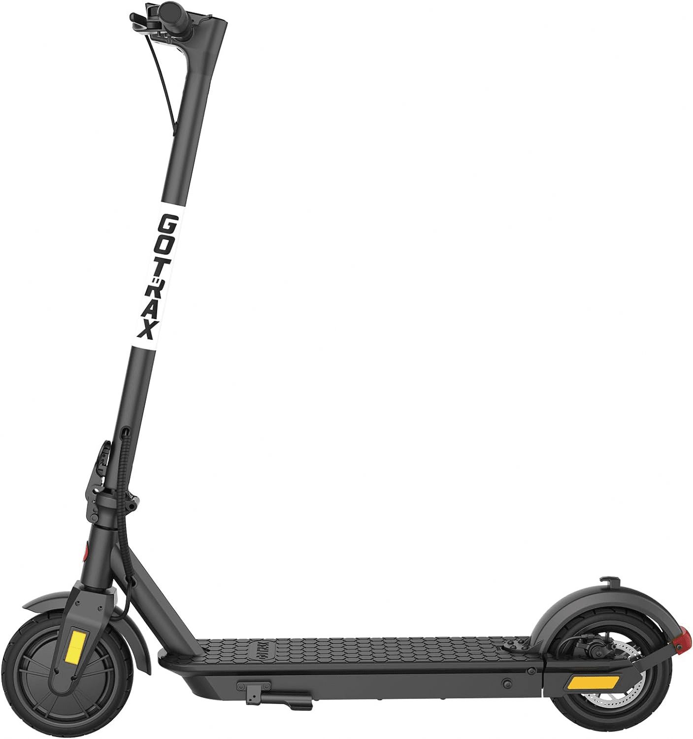 GOTRAX Fusion Electric Scooter, Foldable Commuter Scooter with 300W Motor, 18 MPH Max Speed, 14 Mile Range, 8.5 in Honeycomb Tires (Black) obl30