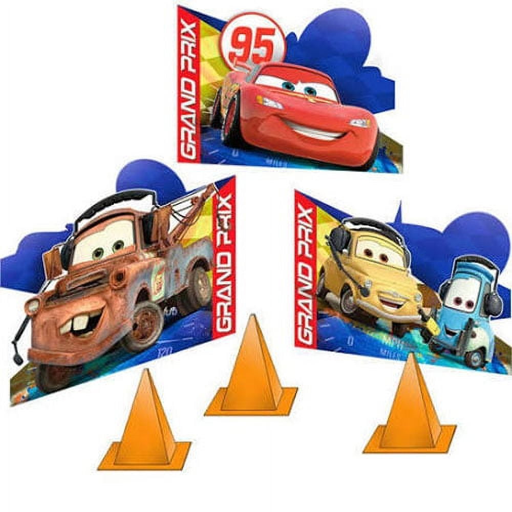 Hallmark Disney Cars Tabletop Decorations Party Supplies (Red, 12 Pack) m4k6s