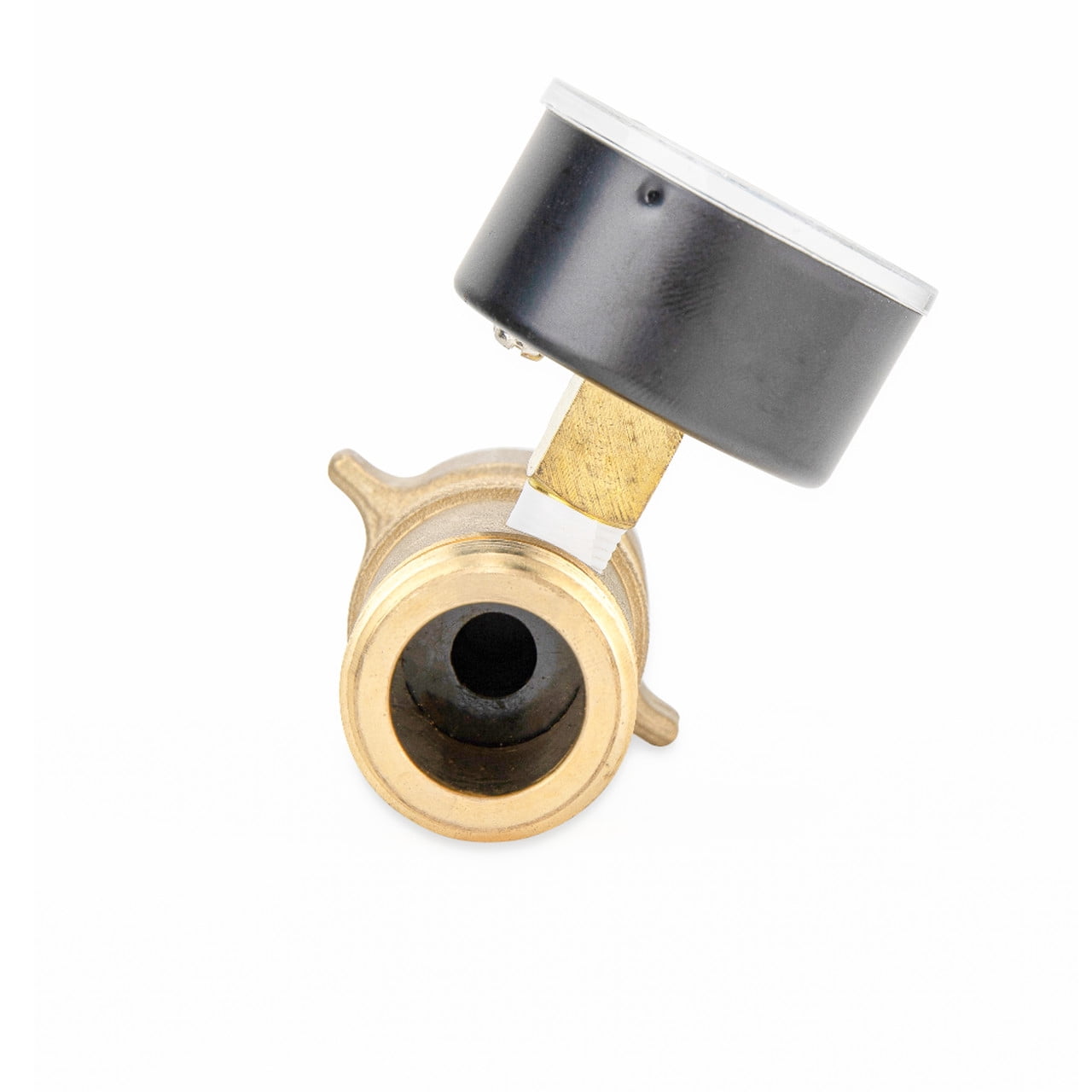 Camco RV Water Pressure Regulator with Gauge (Brass, 0.75 in) nb7sy