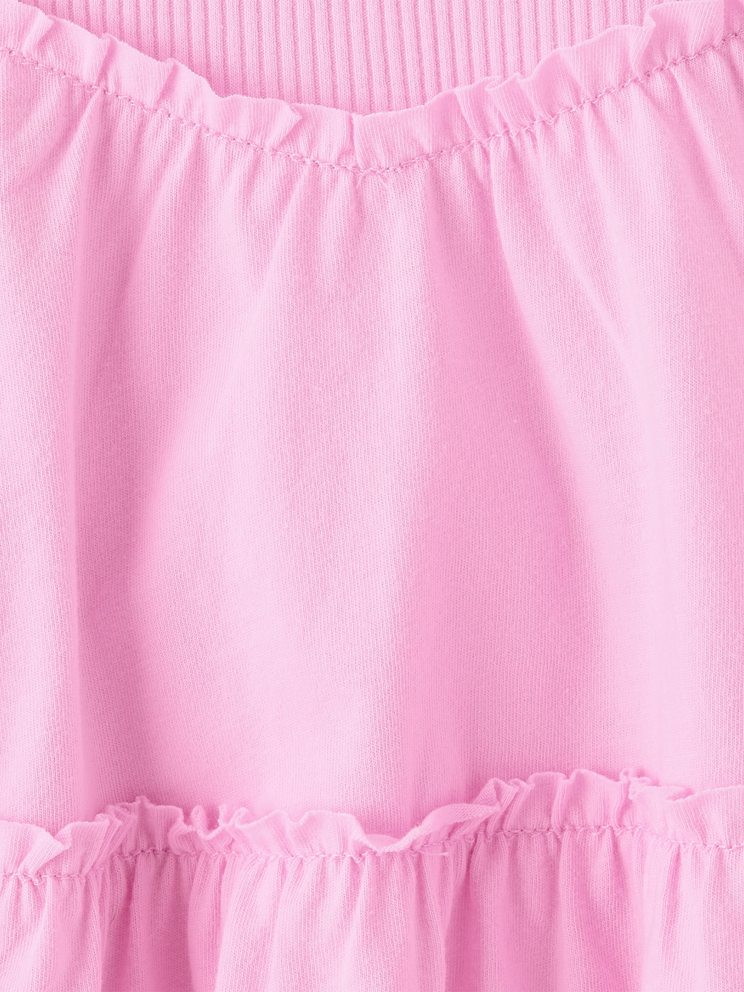 The Children's Place Girls Sleeveless Ribbed Tiered V-Waist Dress (Pink, XS) r5sze