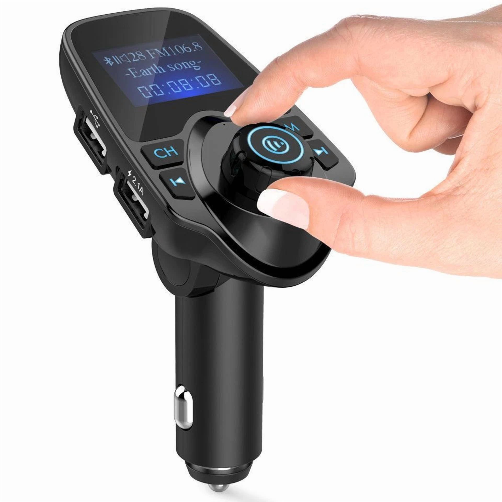 Rhea Bluetooth 5.0 Car FM Transmitter Adapter (Dual USB PD Charger, Hands-Free Calling, Aux Input) znou6 - Image 4