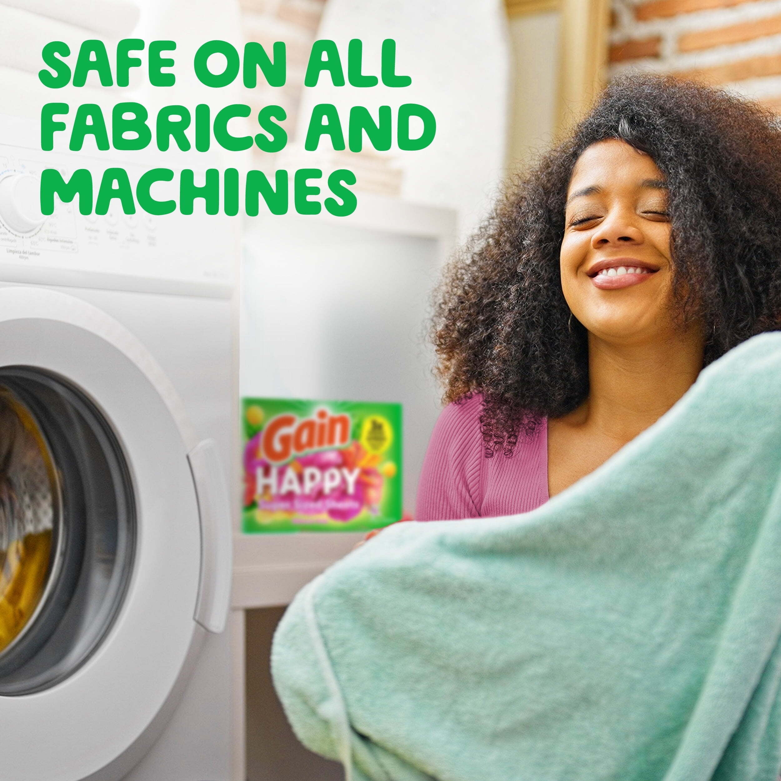 Gain Dryer Sheets, Hibiscus Hula Scent, Static-Fighting Fabric Softener (60 Count) qk4vi