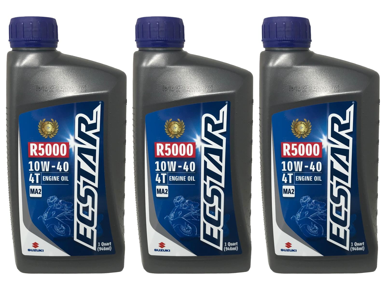 Suzuki Ecstar R5000 10W-40 Mineral Motorcycle Engine Oil (3 Quarts) ikmay