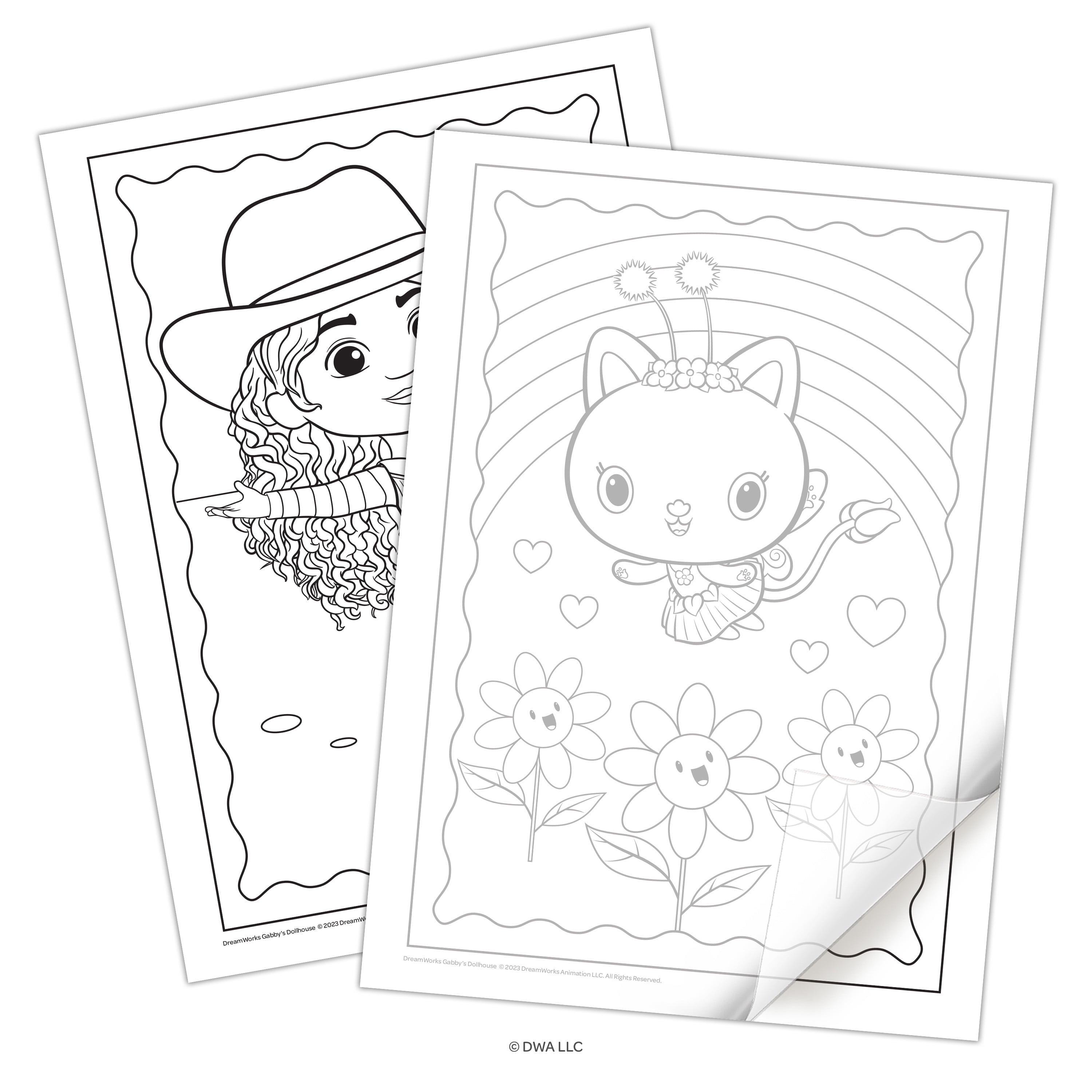 Gabby's Dollhouse 5-in-1 Coloring and Activity Book with Stickers (144 Pages) zi7qa