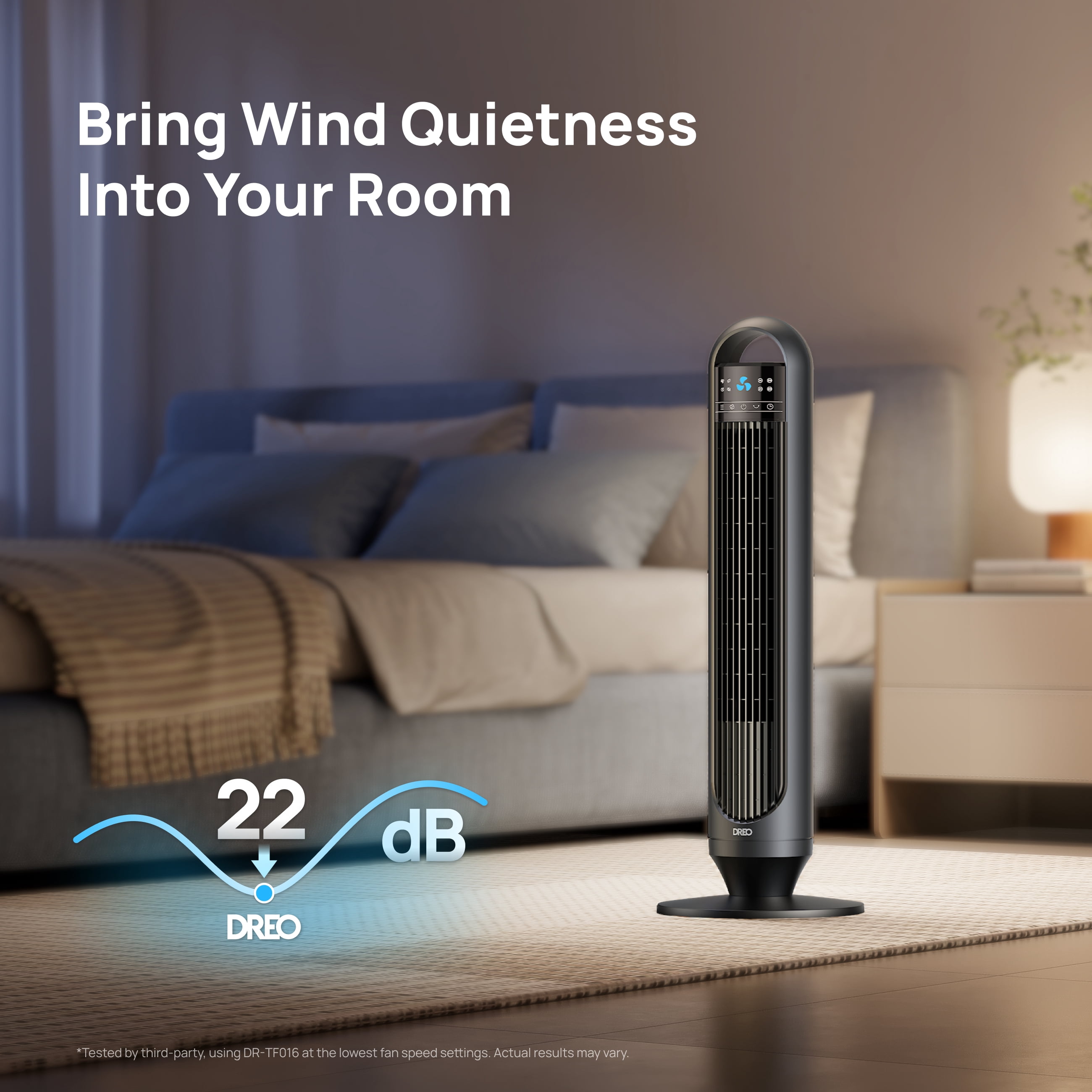 DREO Tower Fan for Home, 32 in Standing Floor Fan with Remote, 90° Oscillating Bladeless Fan, 3 Speeds, Quiet Operation (Black, 32 in) 2j6mi