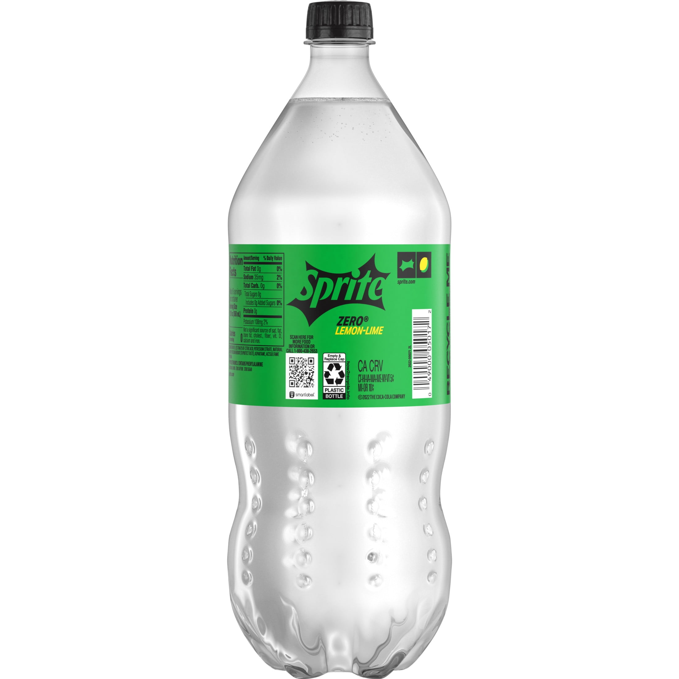 Sprite Zero Sugar Lemon-Lime Soda, Crisp Refreshing Caffeine-Free Soft Drink (67.6 fl oz) 6j7lo