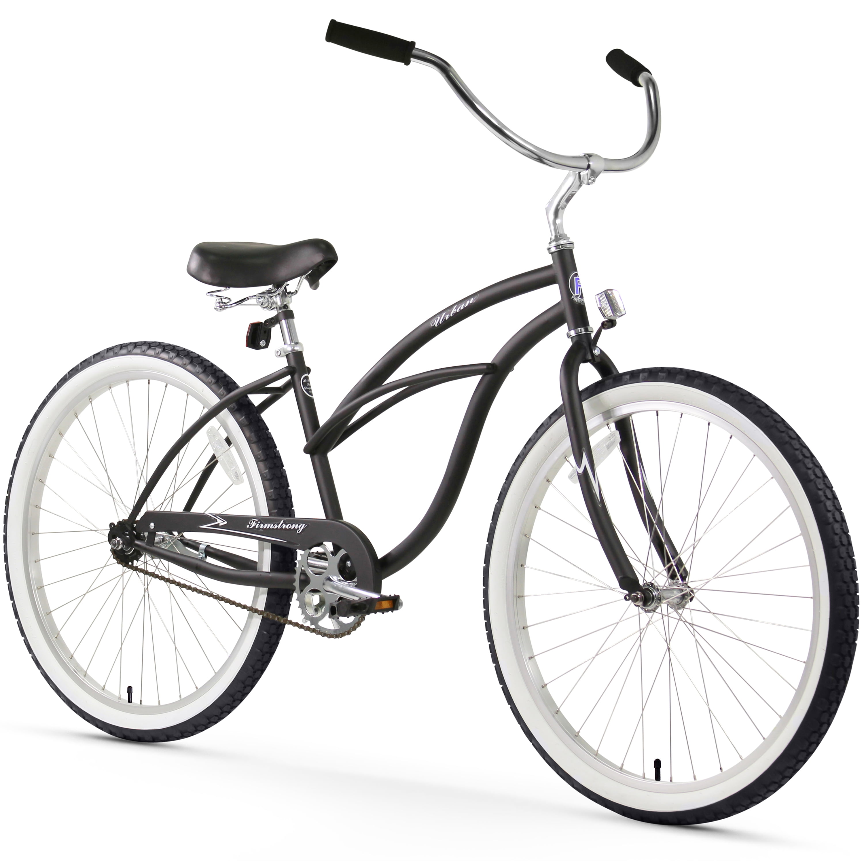 Firmstrong Urban Lady Women's Single Speed Beach Cruiser Bicycle (Matte Black, 26 in) racol