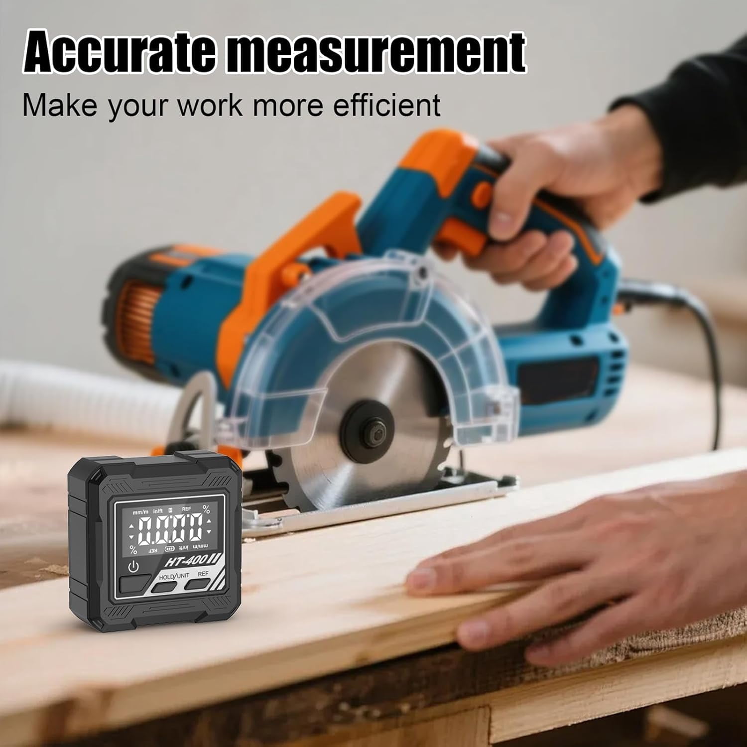 Wakehye Magnetic Digital Angle Gauge, V-Groove Inclinometer Level Box for Carpentry and Table Saw (Black, 1 Pack) j0jqy