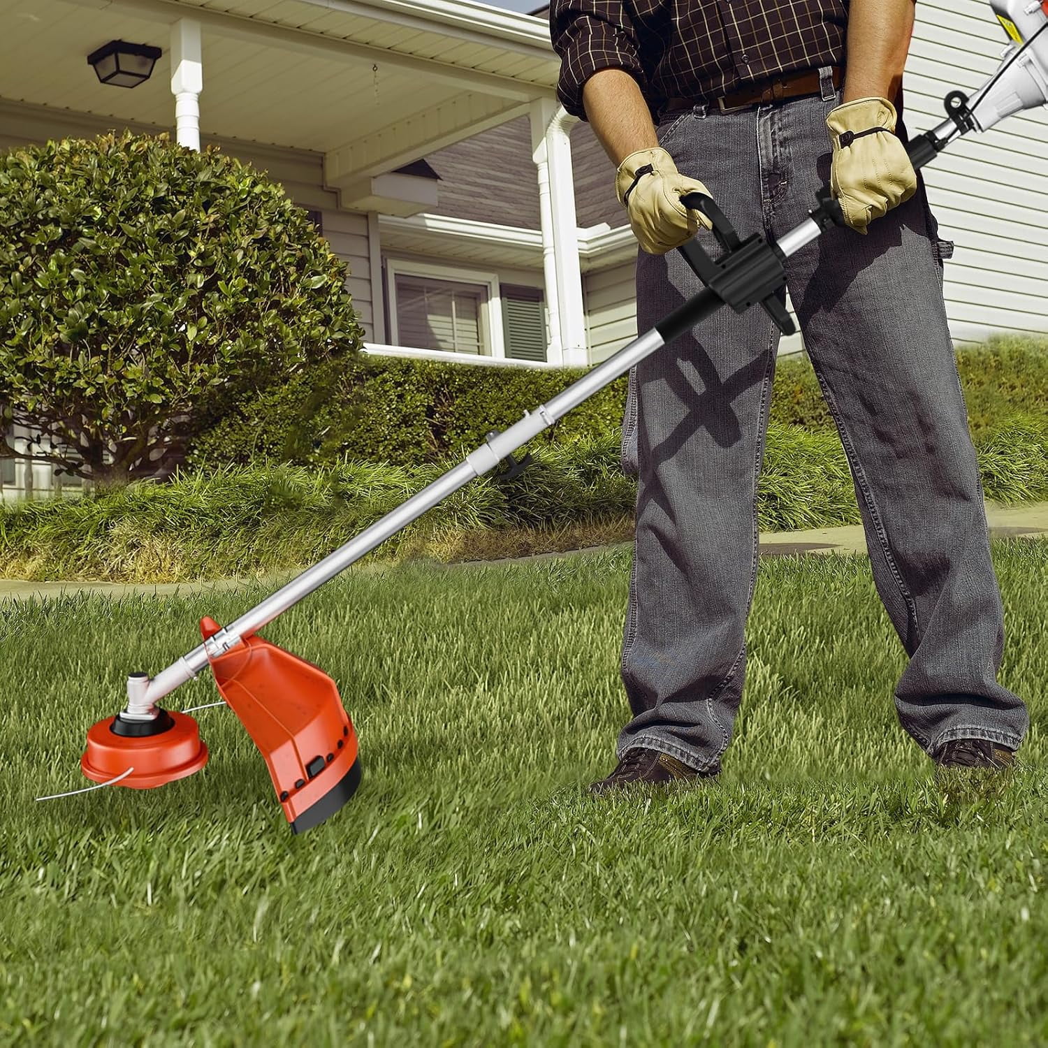 Sedeke 36cc Gas String Trimmer 3-in-1 Weed Wacker and Edger (Orange, 36cc Engine) yqn2b