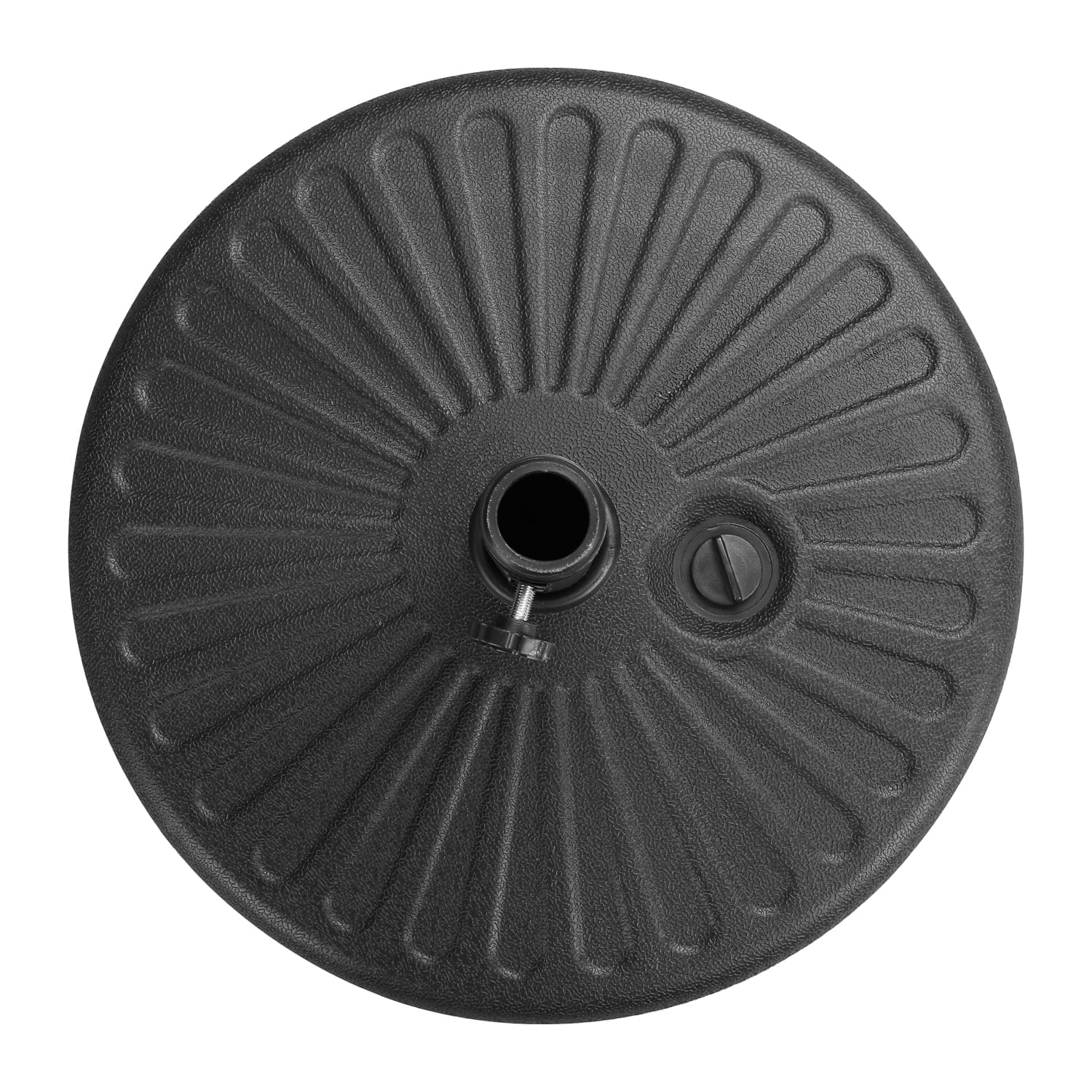 Autlaycil Heavy Duty Patio Umbrella Base Stand (Black, 48 lb) dwhd8
