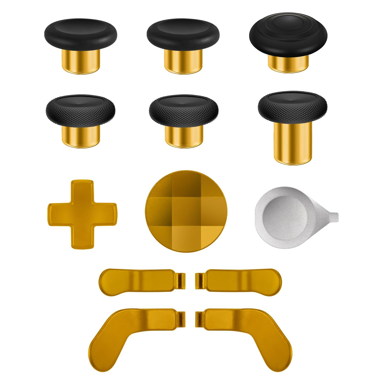 QXWPBV Controller Replacement Parts Kit for Xbox Elite Series 2 and Series 2 Core (Gold, 17-Piece Set) irnhf