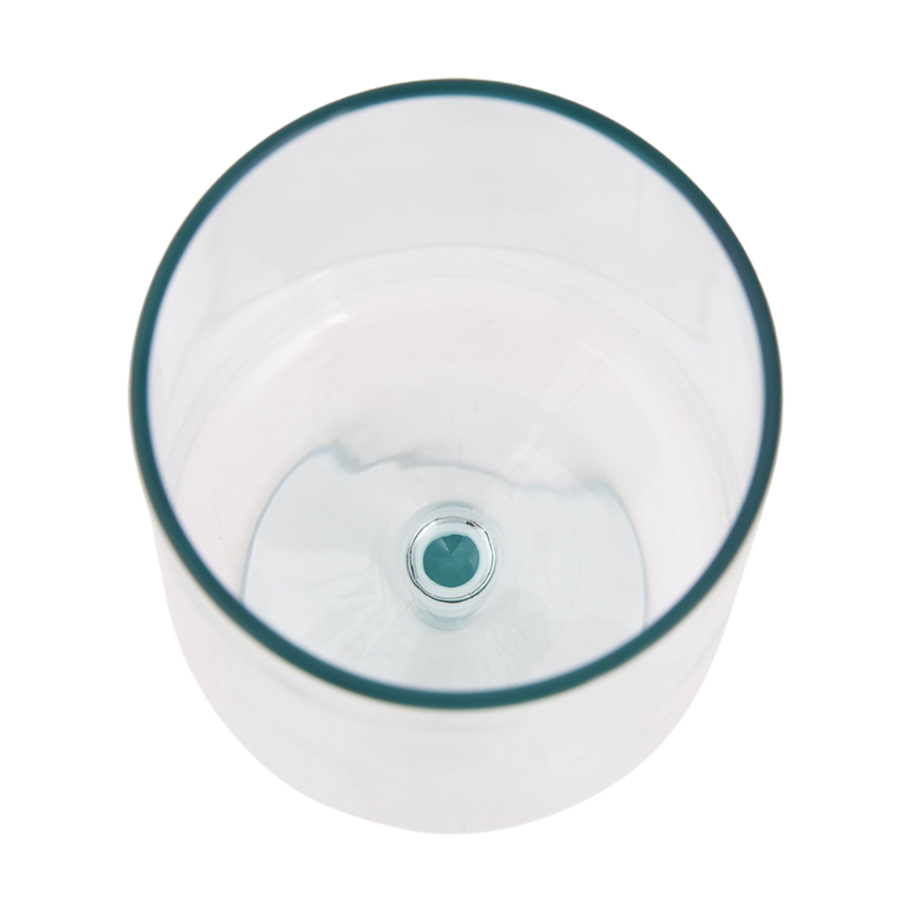 Better Homes & Gardens Tritan Flare Stemless Wine Glass Durable Shatterproof Drinkware (Green, 20 oz) 4s3qy