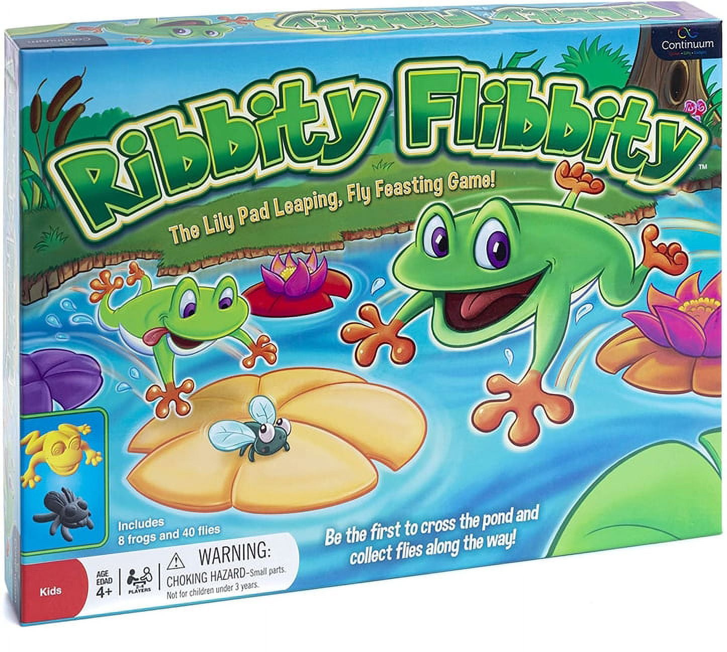 Continuum Games Ribbity Flibbity Lily Pad Leaping Fly Feasting Board Game (1 Pack) xoxzl