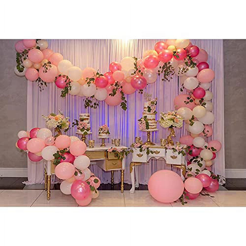 AYUQI Pink Balloon Garland Arch Kit for Wedding Birthday Party Decorations (Pink, 50 Pack) 6w5zn