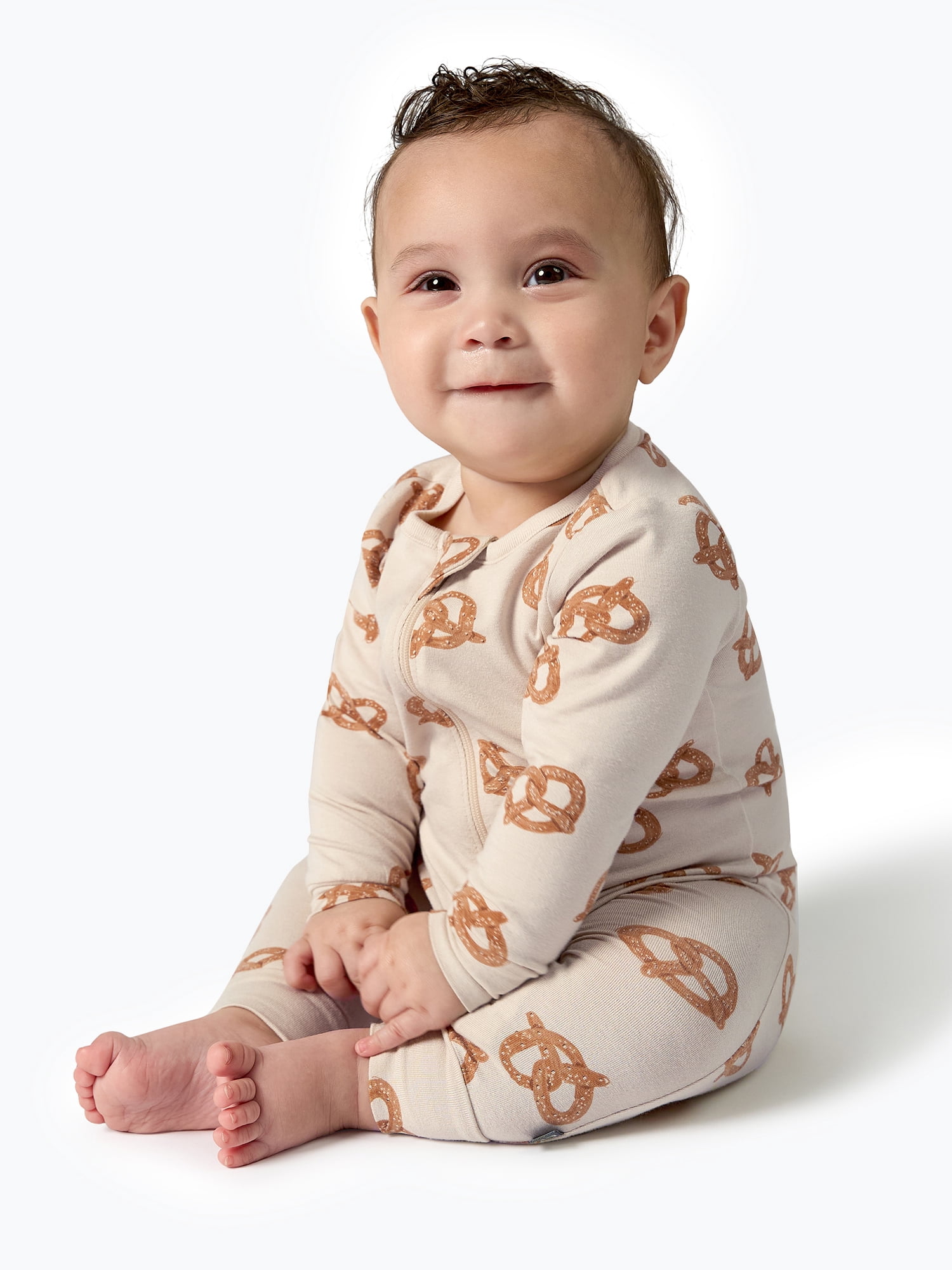 Modern Moments by Gerber Baby Neutral Super Soft Viscose Long Sleeve Coverall (Grey, Newborn) njde8