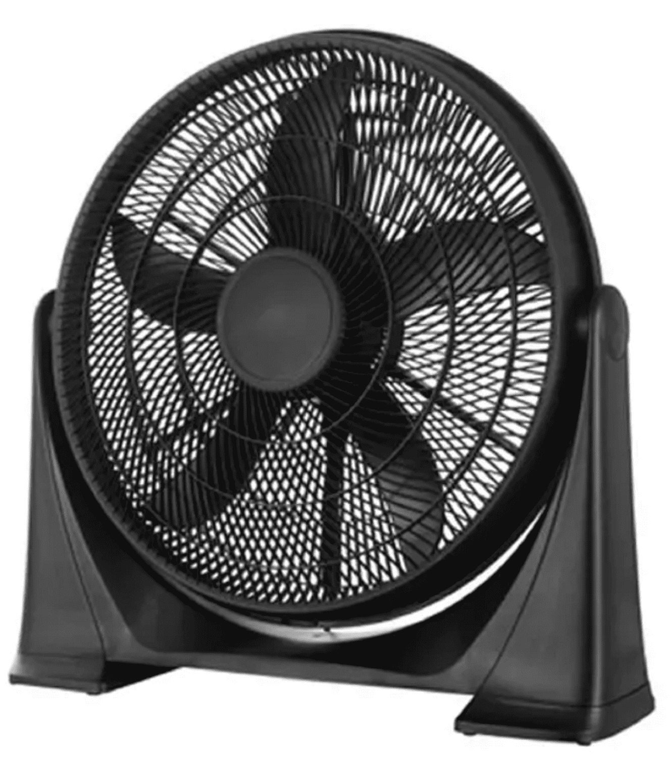 Pelonis 20-Inch Air Circulator Floor Fan with Wall Mount Option (Black, 20 in) nlnkg