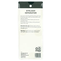 Equate Eyelash Separator Tool, Precision Lash Comb for Clump-Free Application (Black, 1 Count) gypmp