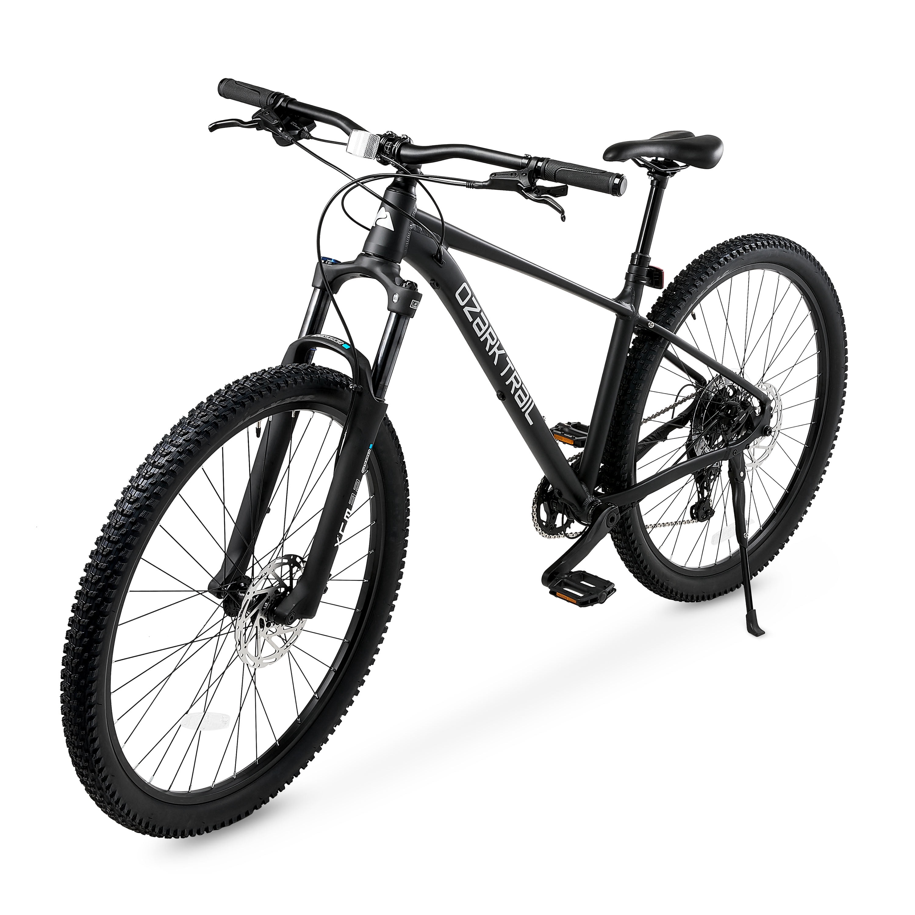 Ozark Trail 29 in M.2 Ridge Pro Mountain Bike, Durable Aluminum Frame, Hydraulic Disc Brakes (Black, Small Frame) jifut