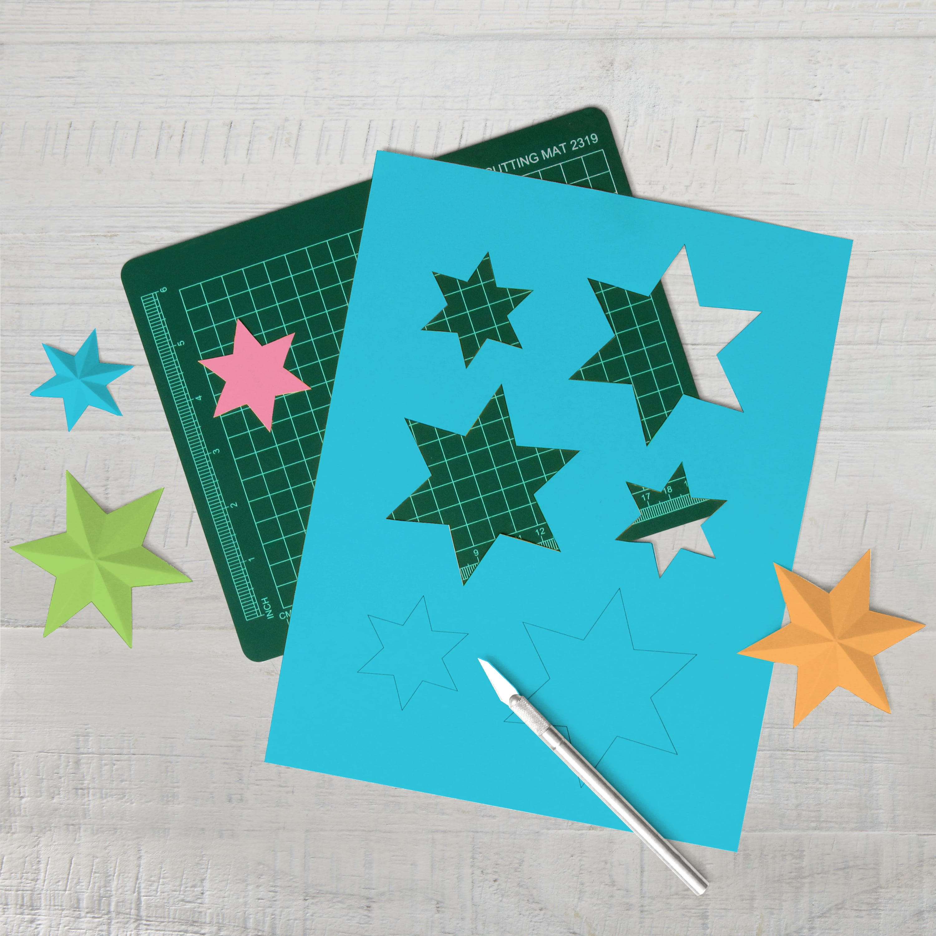 Pen+Gear Neon Card Stock Paper, Heavyweight Crafting Sheets (Assorted Colors, 8.5 in x 11 in, 75 Sheets) ljhrw