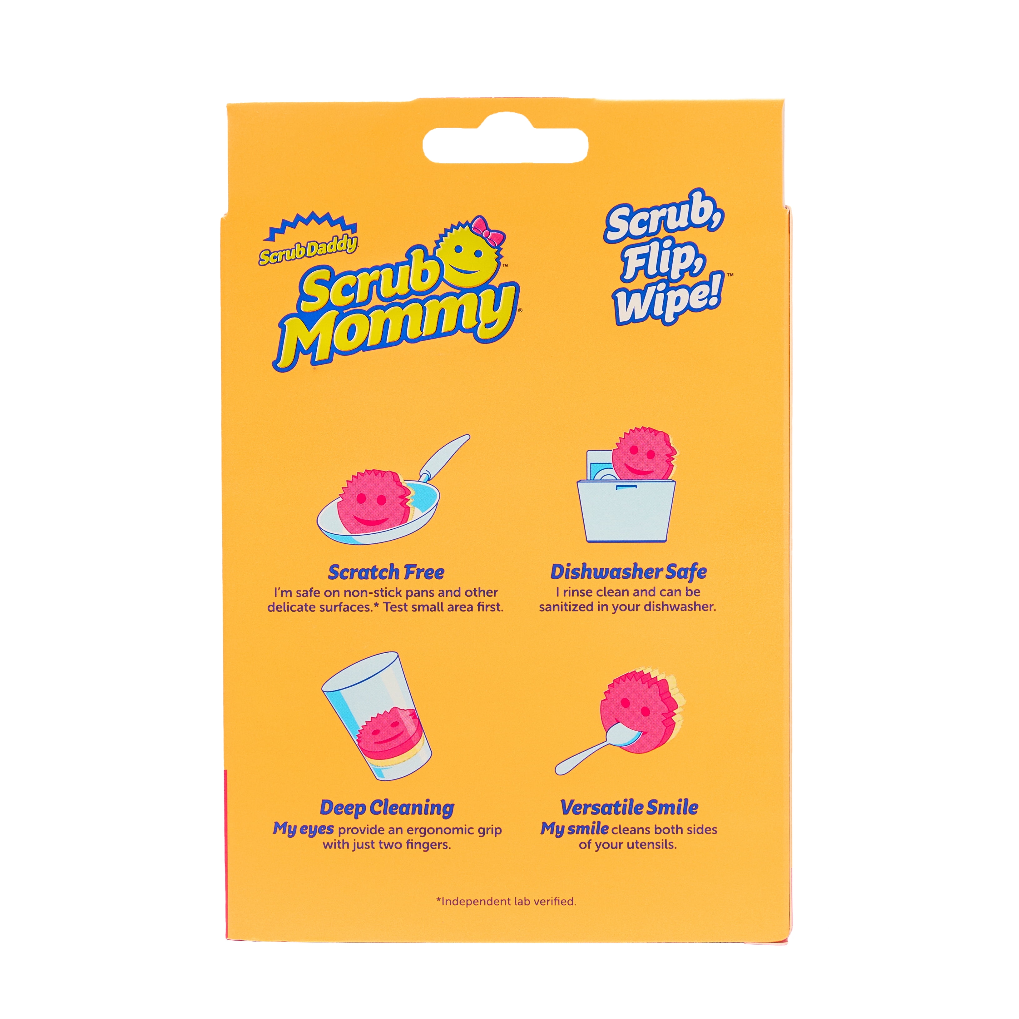 Scrub Daddy Scrub Mommy Dual-Sided Scratch-Free Cleaning Sponge (Pink, 1-Pack) m9qrx