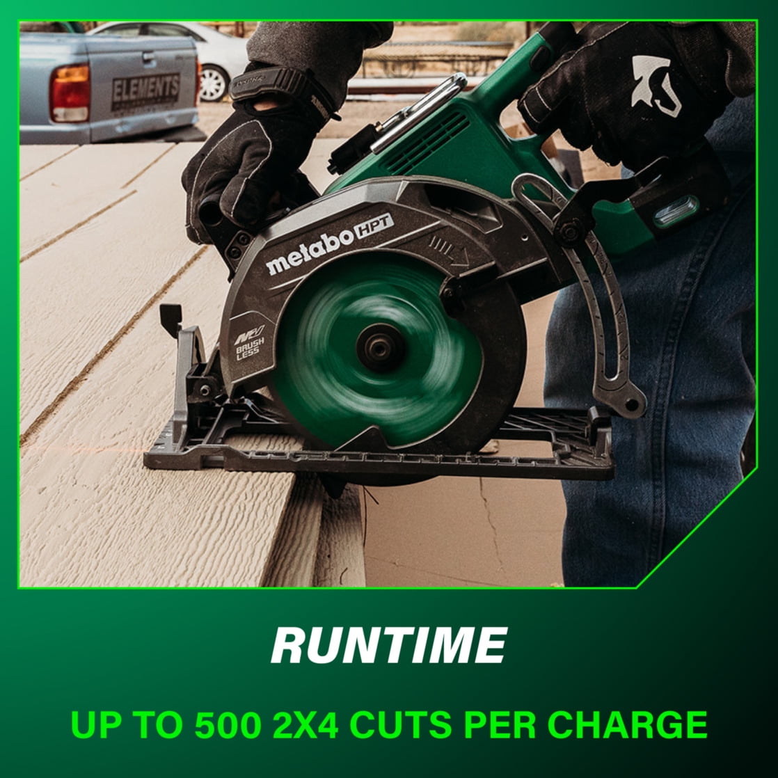 Metabo HPT 36V Cordless Circular Saw, Brushless Motor, High-Efficiency Cutting (7-1/4-In) ett55