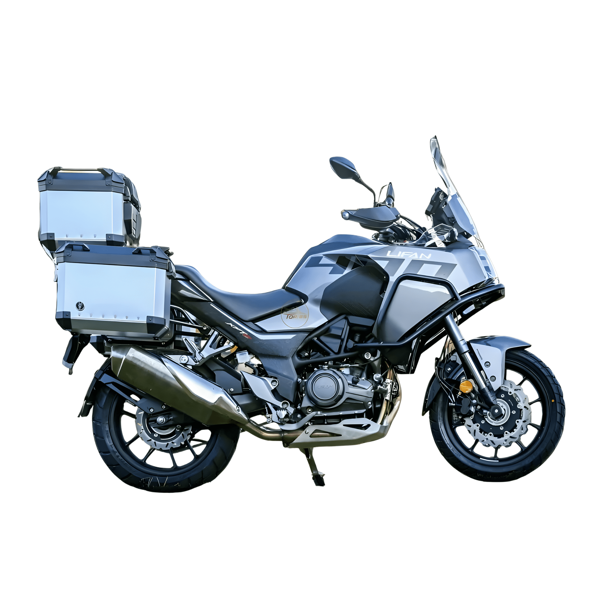 Venom Motorsports LIFAN KPT 400 Adventure Touring Motorcycle (Grey, 400cc) xht3u