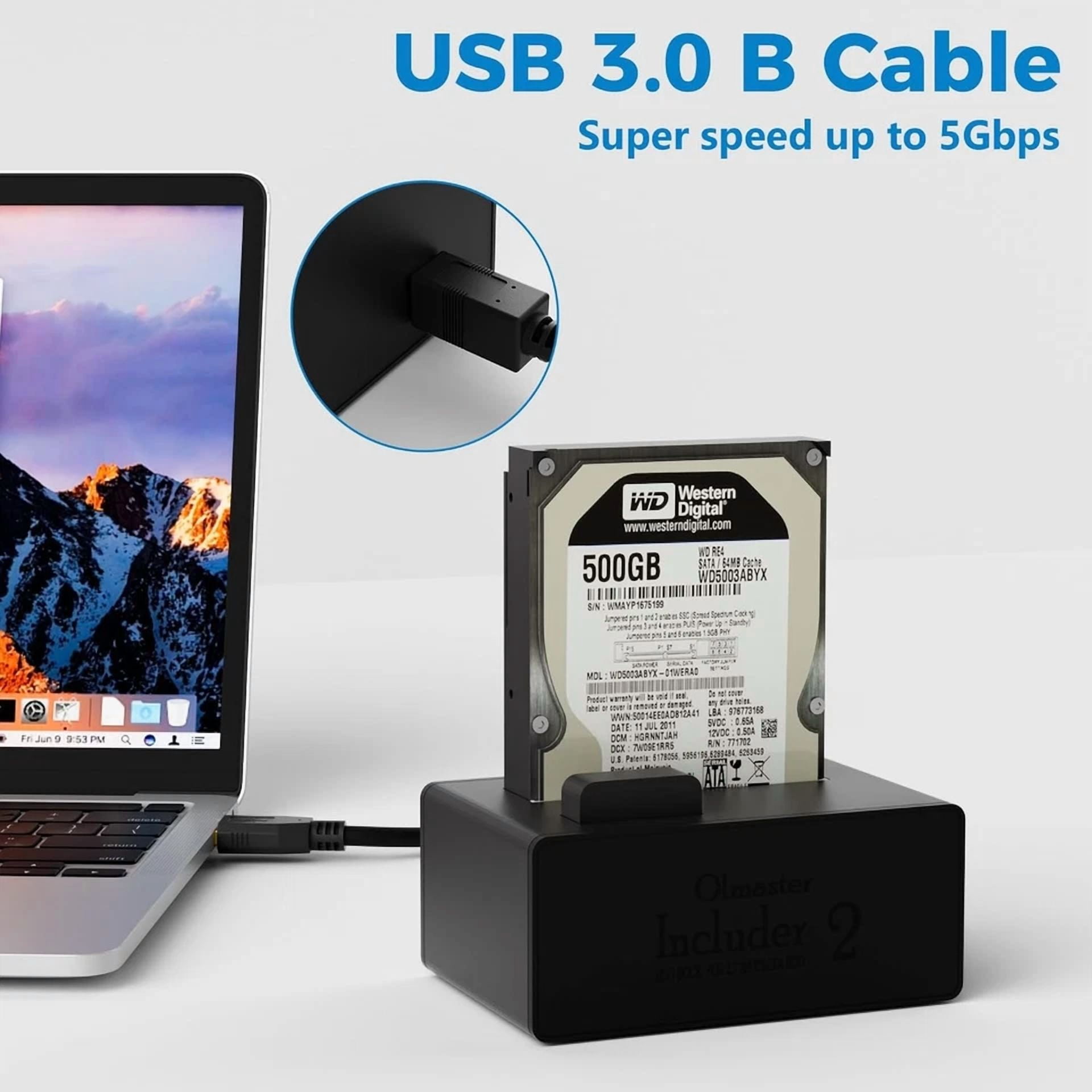 Rhea USB 3.0 A-Male to B-Male Cable (Gold, 10 ft) xqkvg